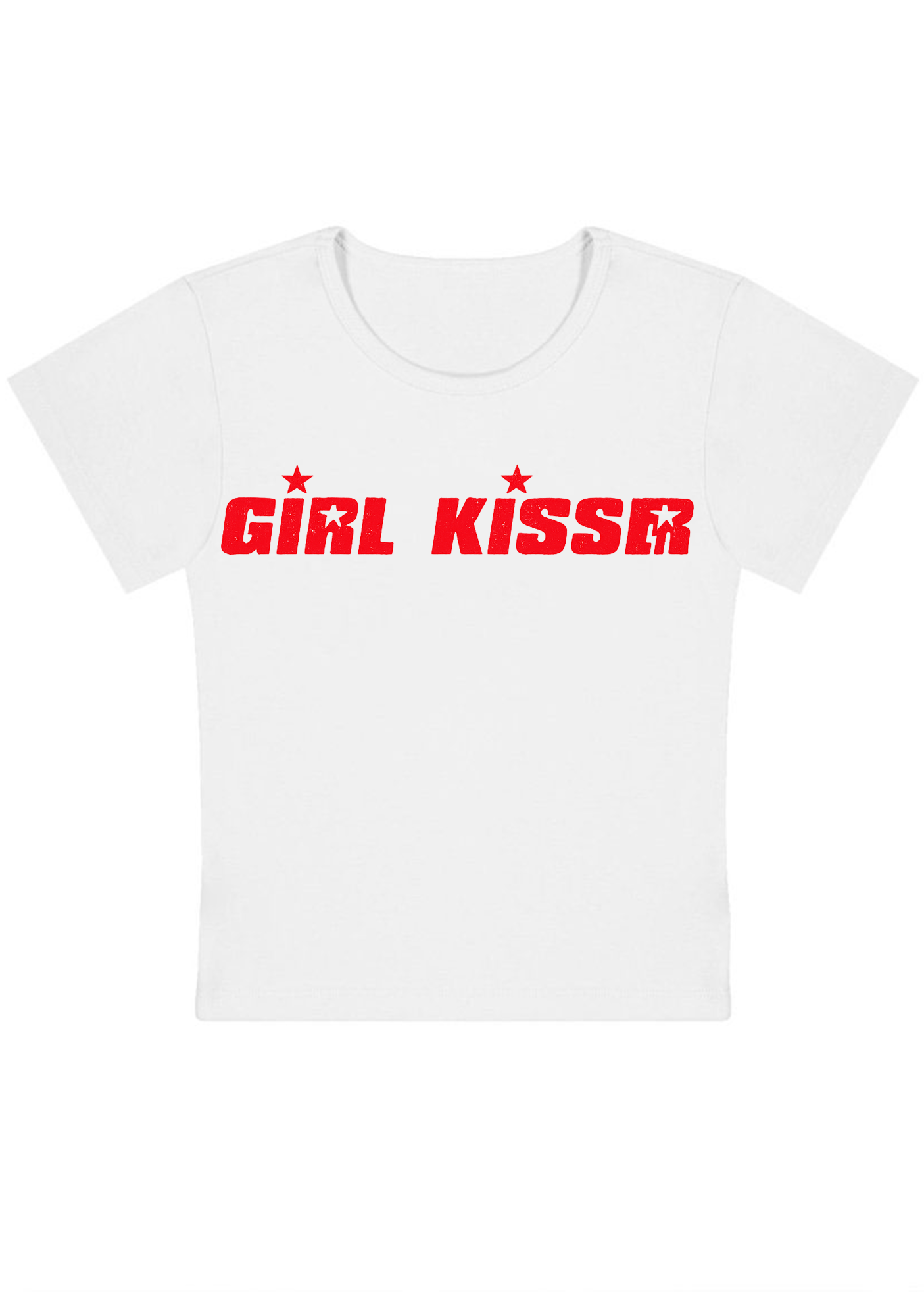 Girl Kisser Y2K Baby Tee