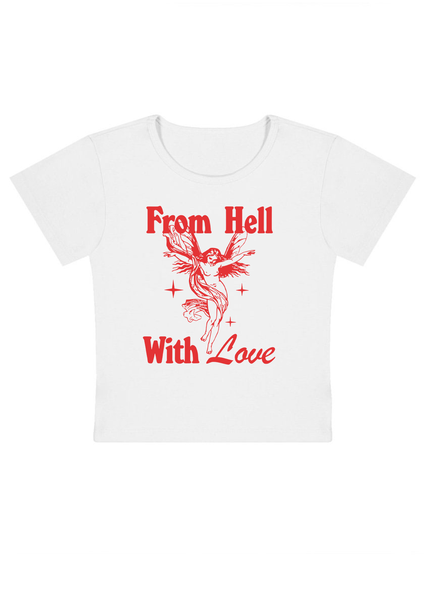 From Hell With Love Y2K Baby Tee
