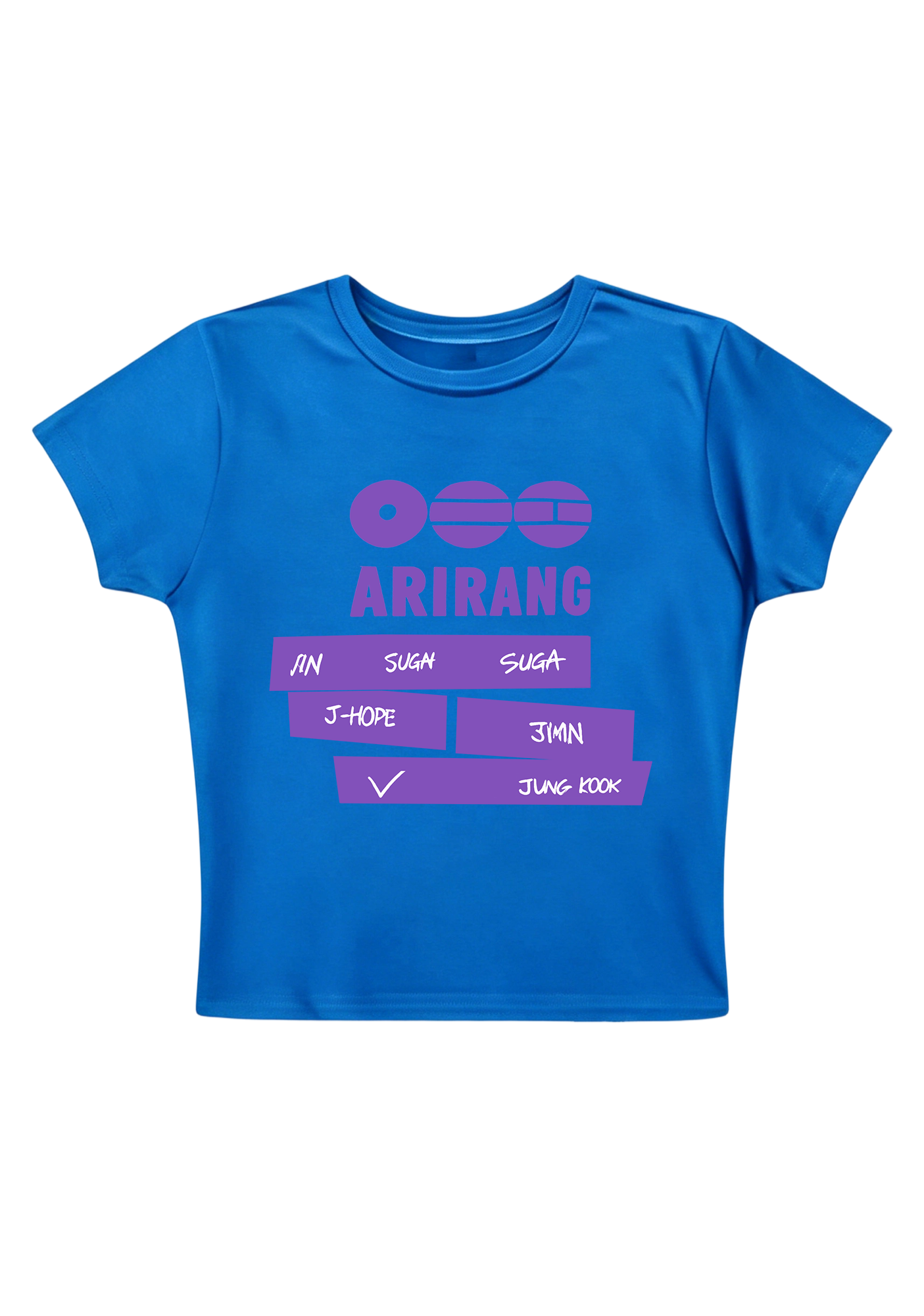Arirang K-Pop Y2K Baby Tee