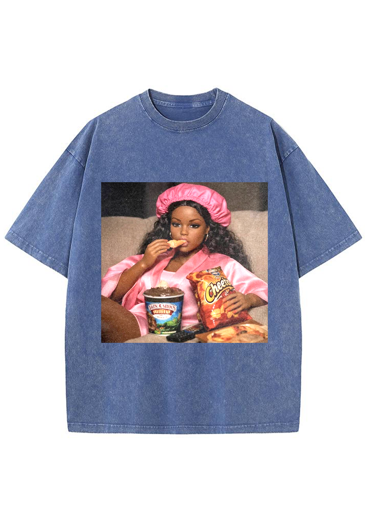 Y2K Aesthetic Lounge Mode Barbie Y2K Washed Tee