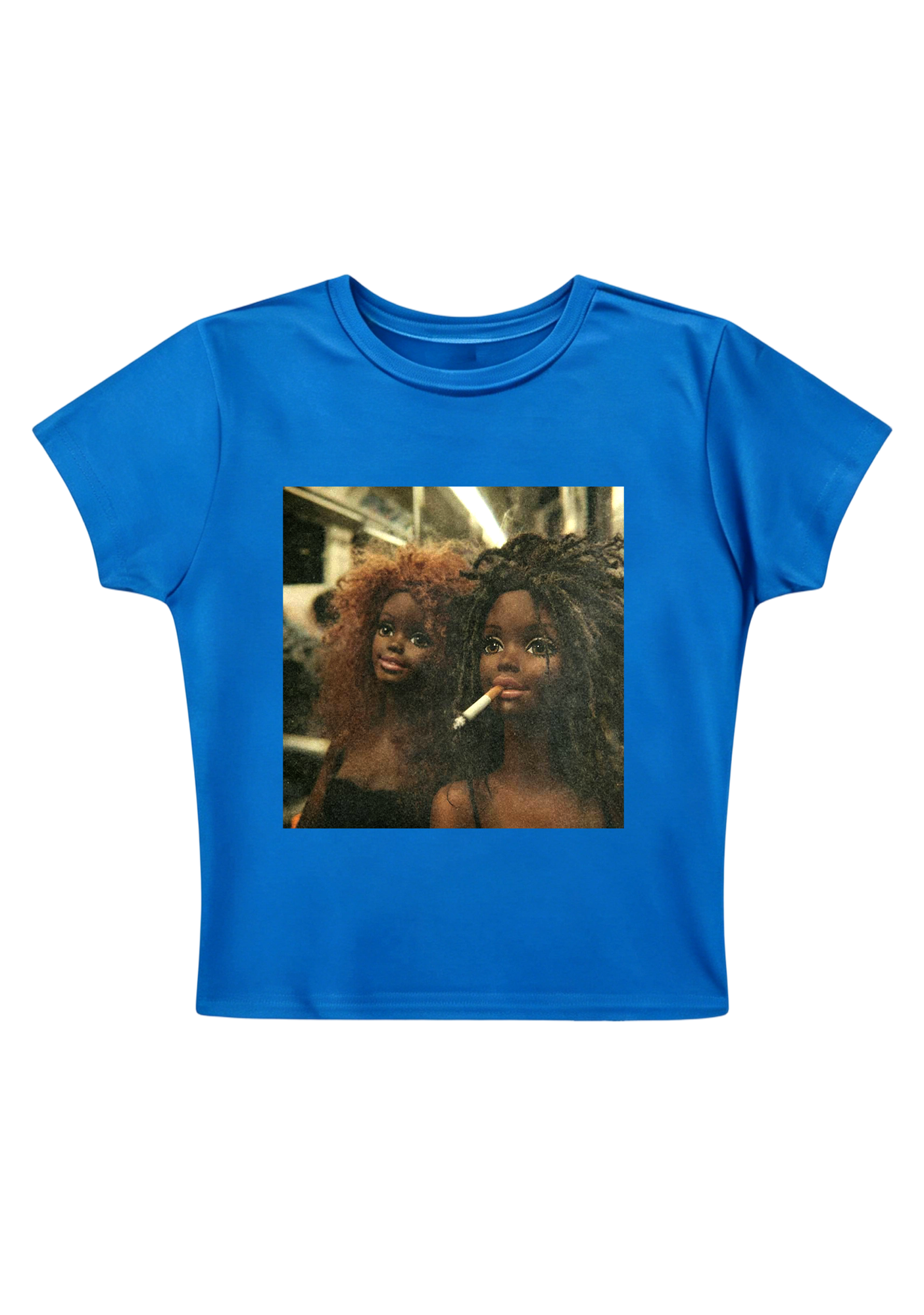 Subway Barbie Dolls Y2K Baby Tee