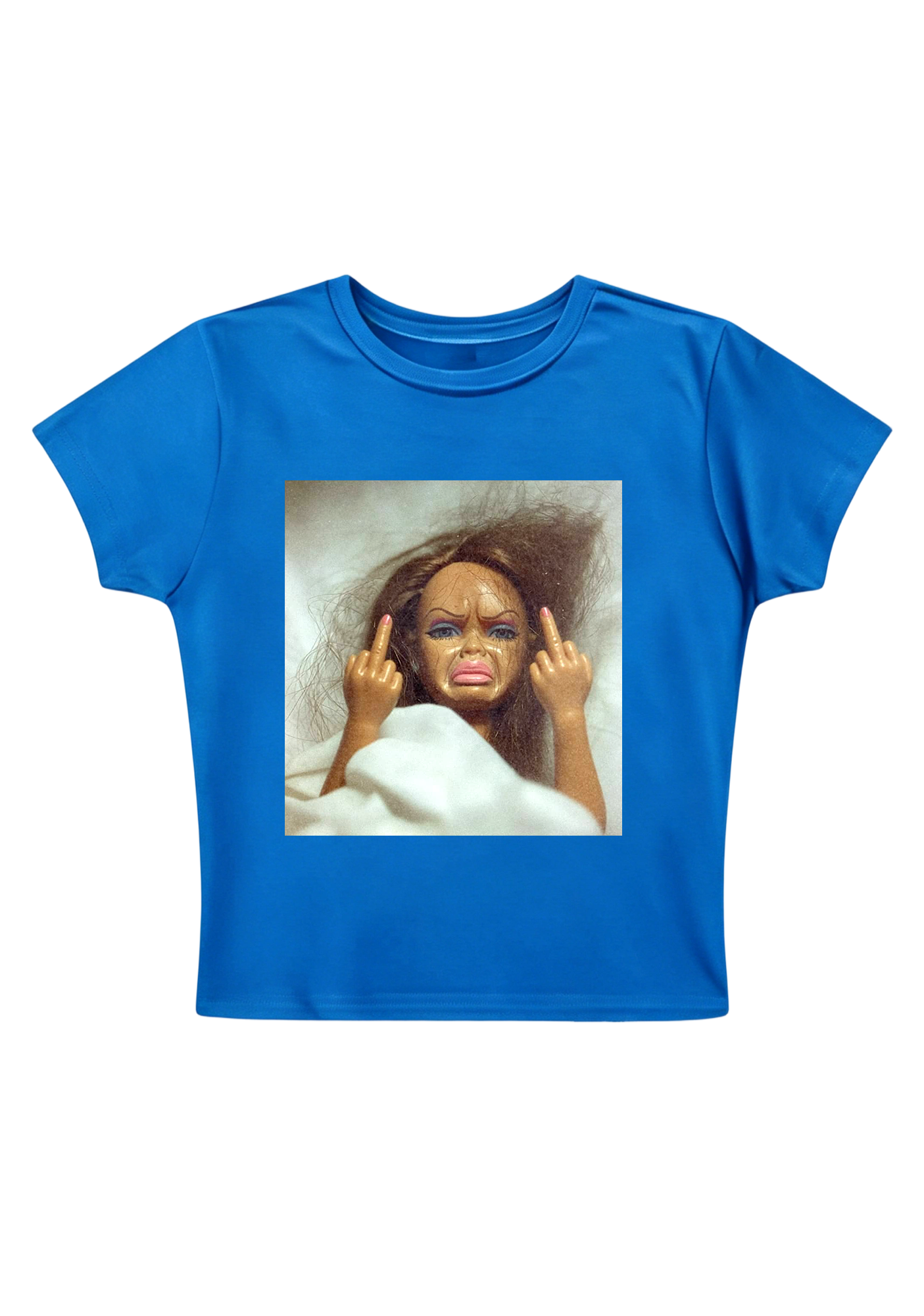  Vintage Grunge Bed Head Barbie Attitude Y2K Baby Tee