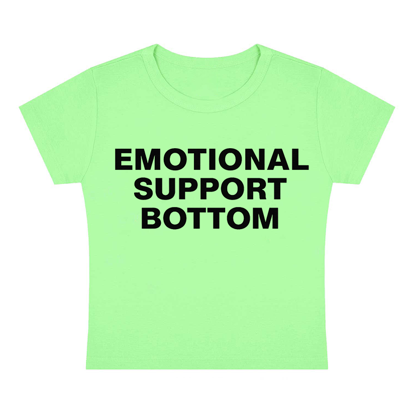 Emotional Support Bottom Y2K Baby Tee