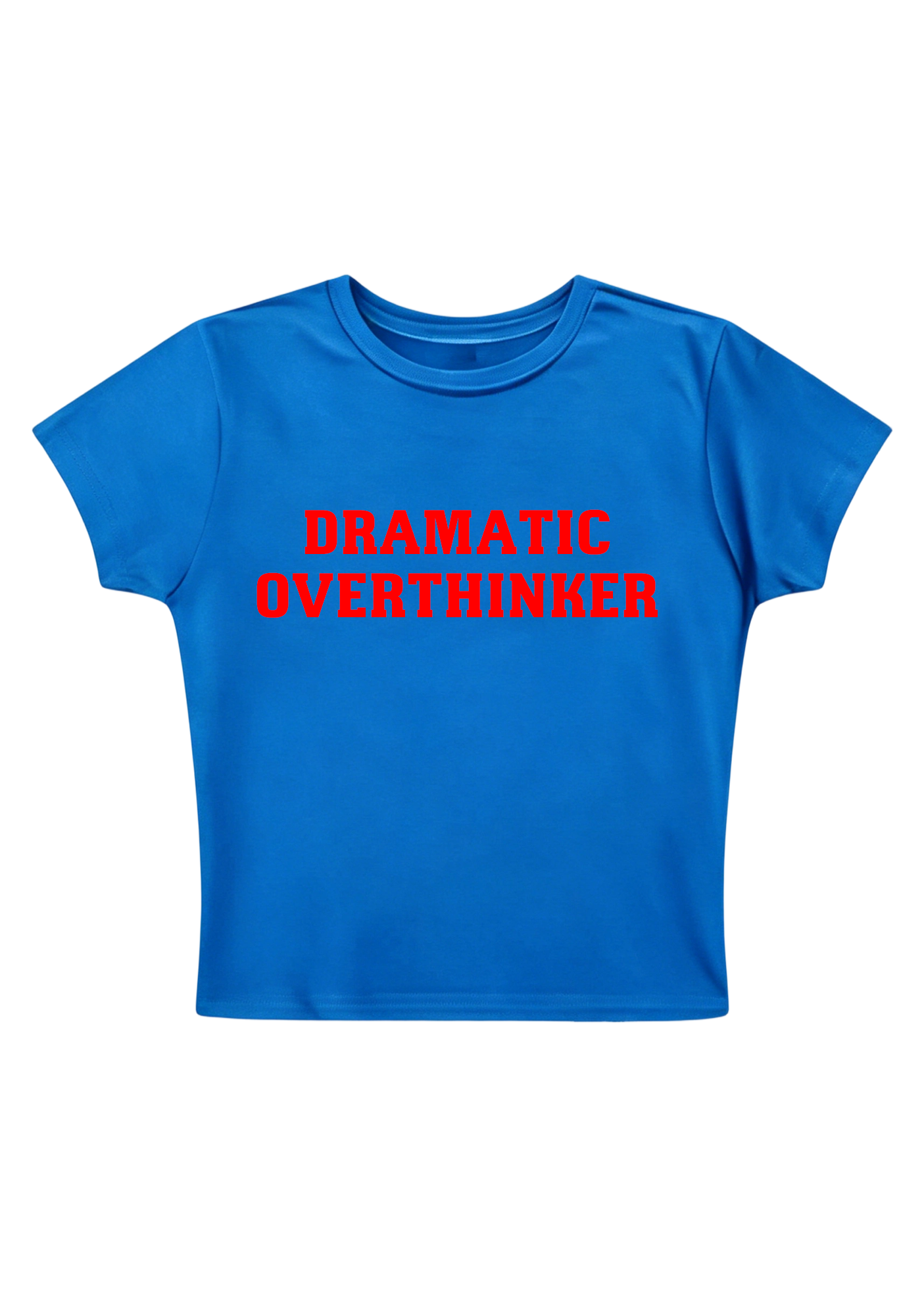 Dramatic Overthinker Y2K Baby Tee