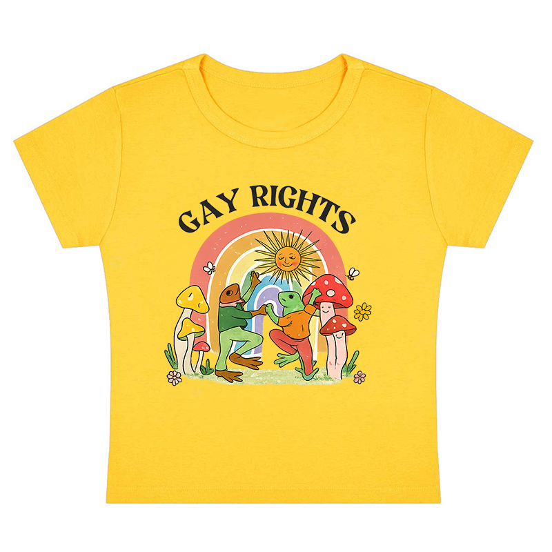 Gay Rights Thoughts Y2K Baby Tee