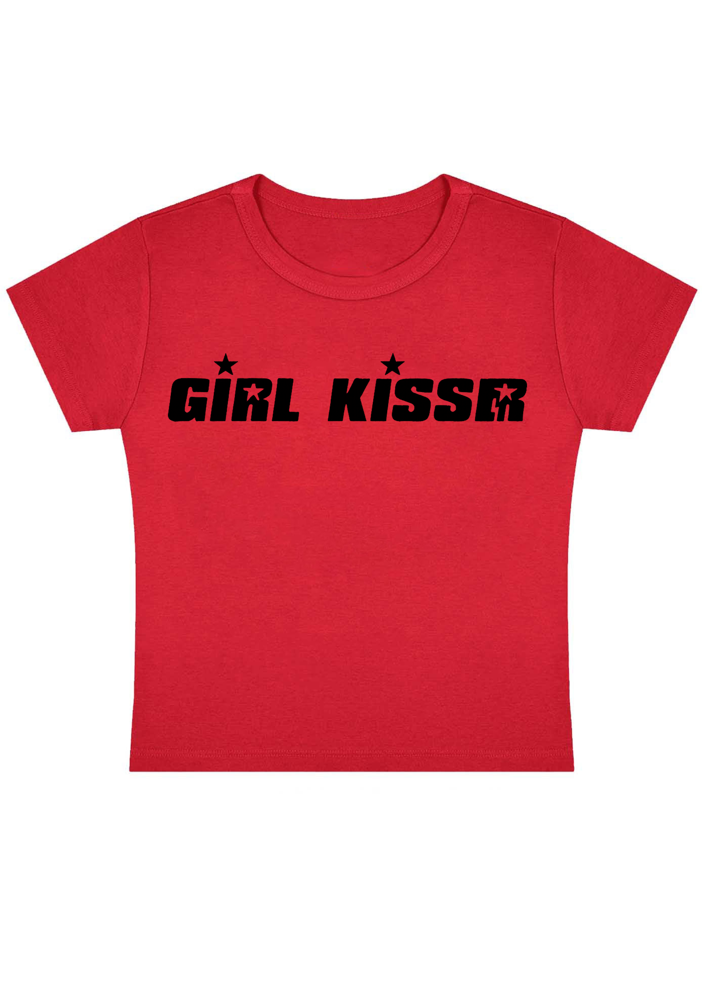 Girl Kisser Y2K Baby Tee