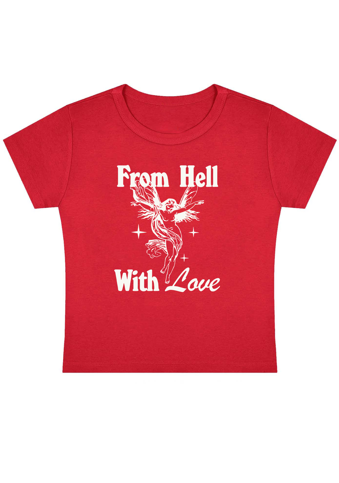From Hell With Love Y2K Baby Tee
