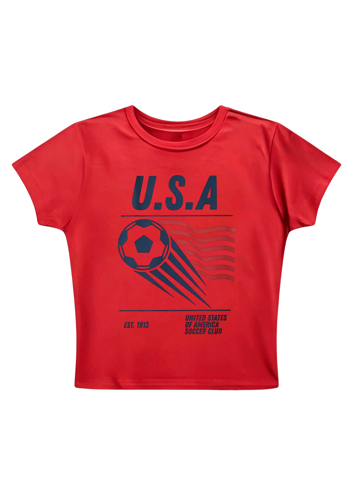 USA Soccer Club Y2K Baby Tee
