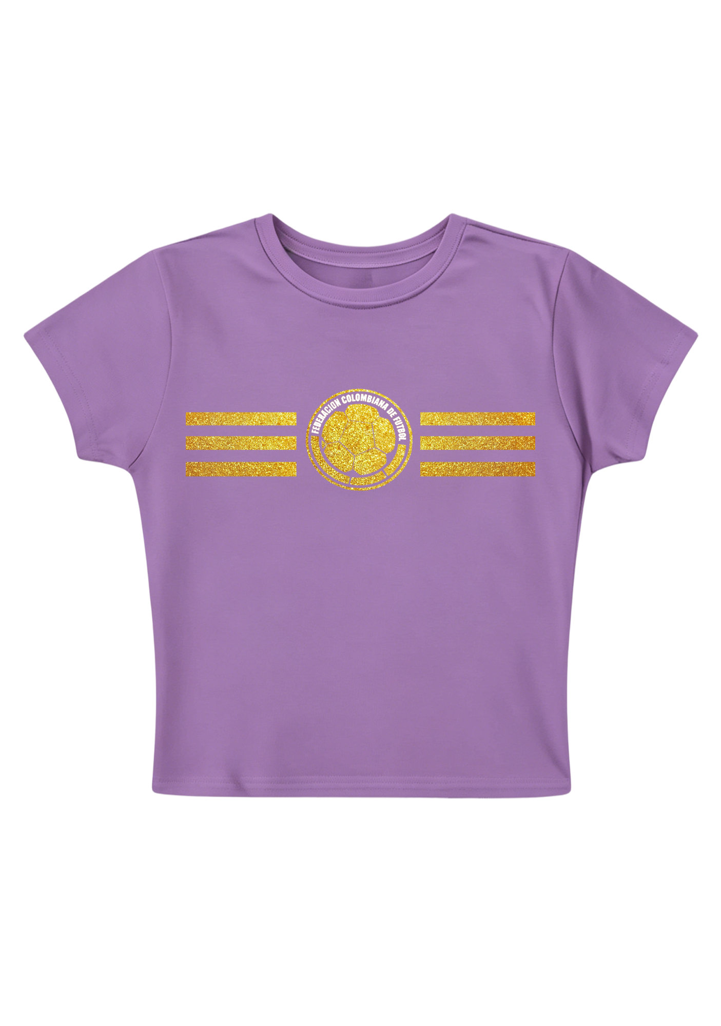 Colombia Football Glitter Y2K Baby Tee