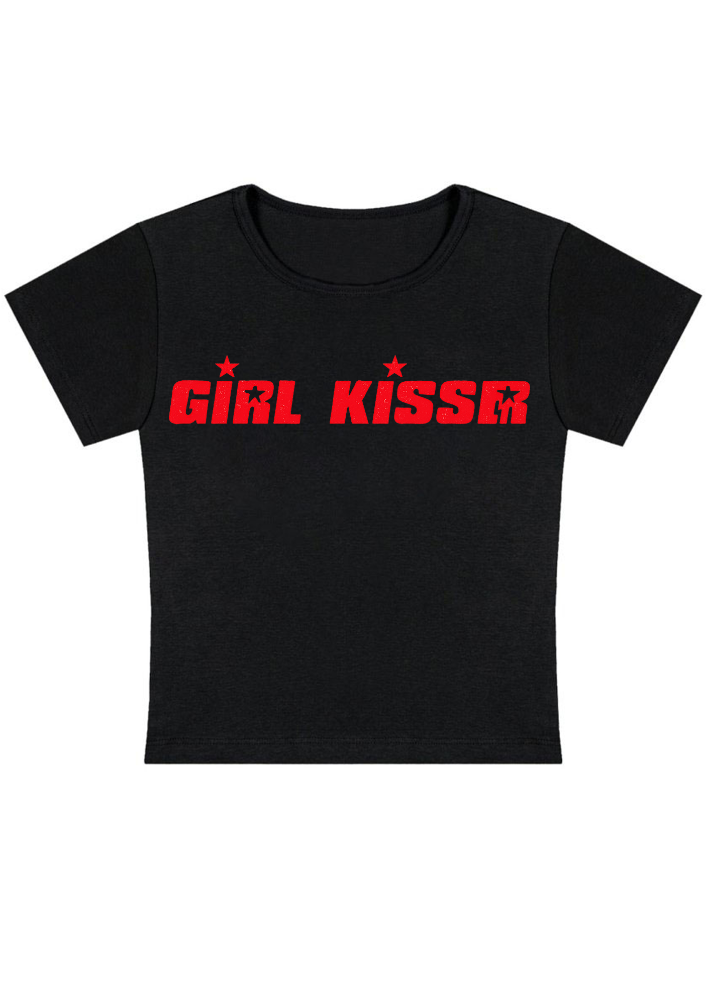 Girl Kisser Y2K Baby Tee