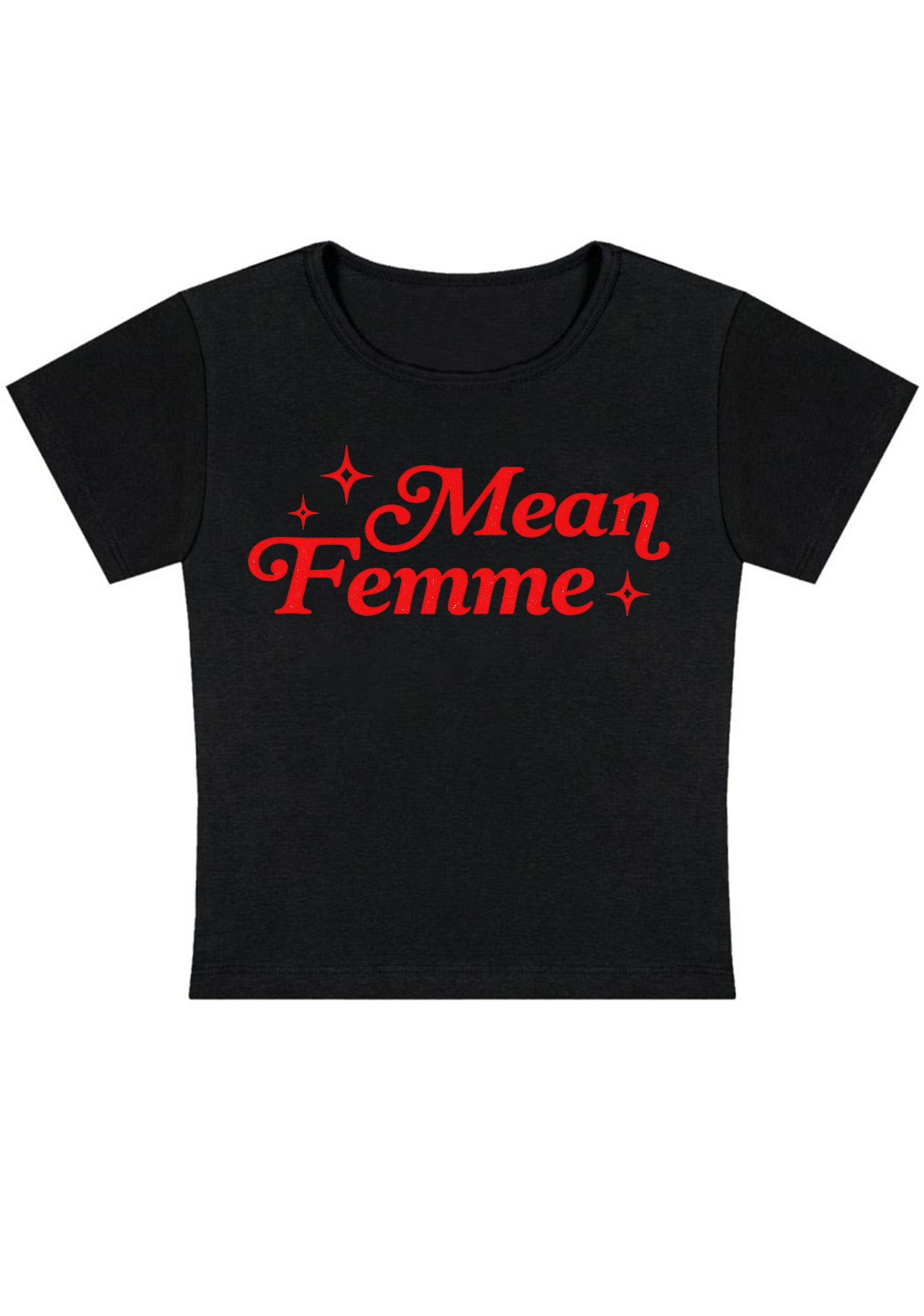 Mean Femme Y2K Baby Tee