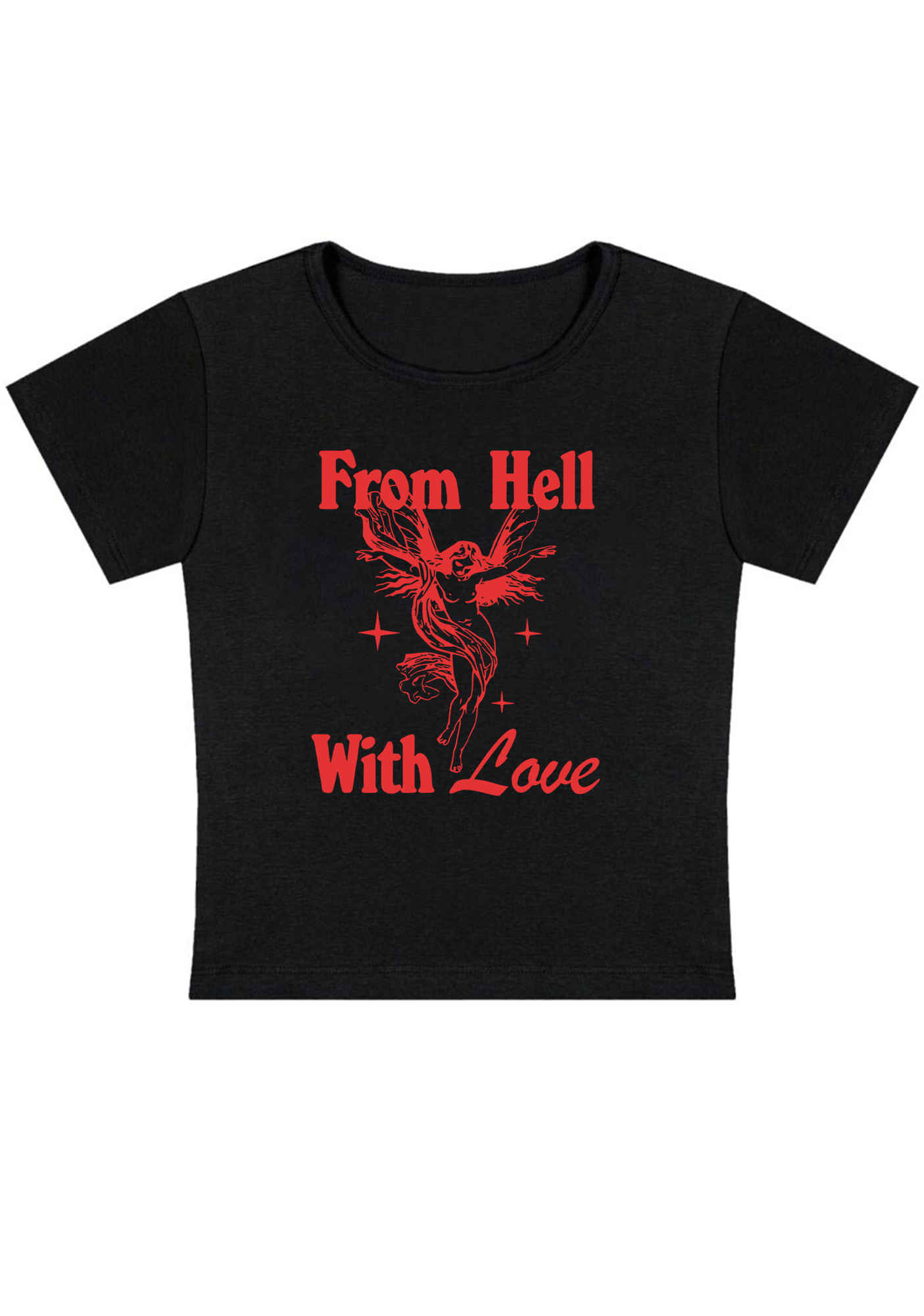 From Hell With Love Y2K Baby Tee