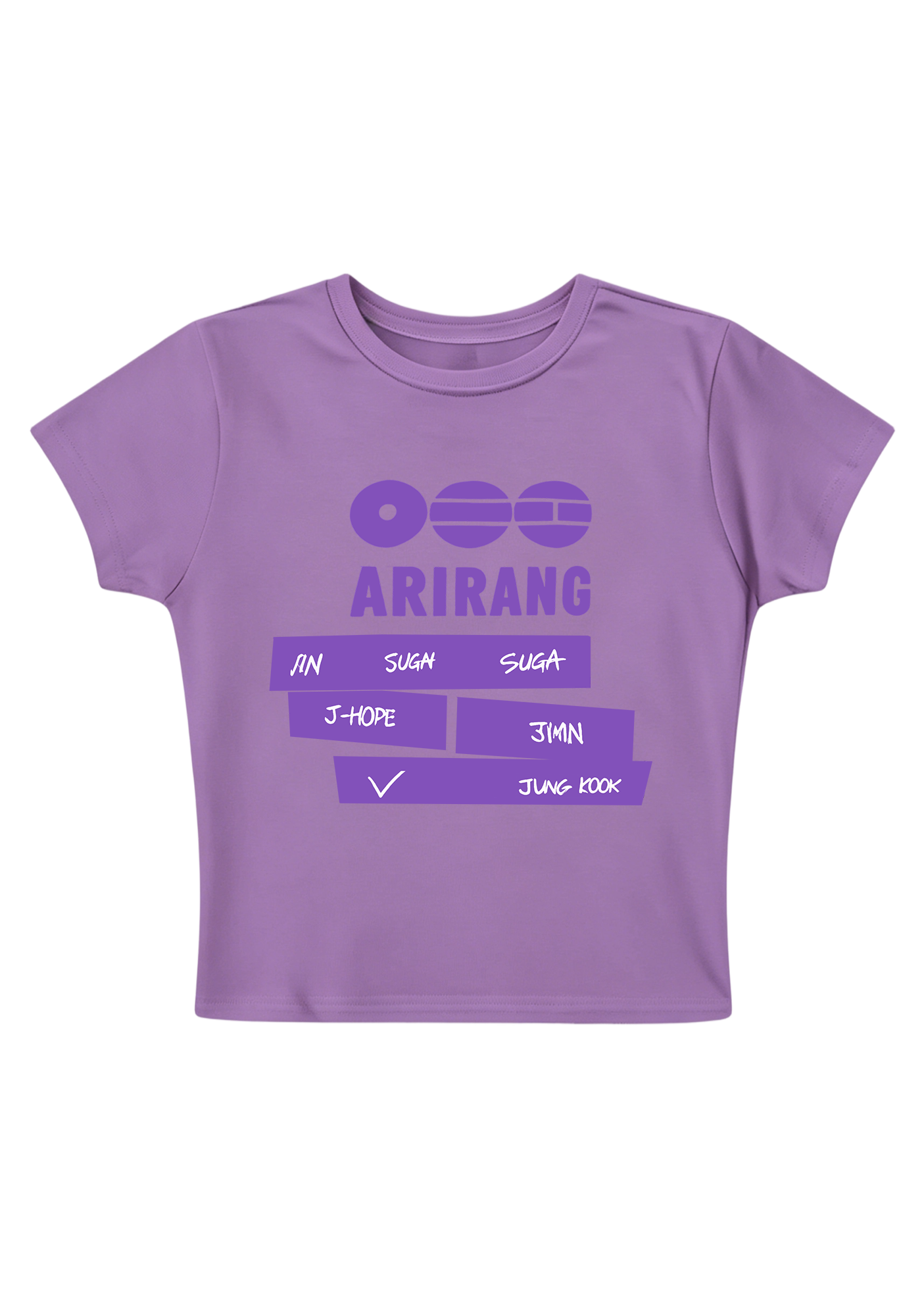 Arirang K-Pop Y2K Baby Tee