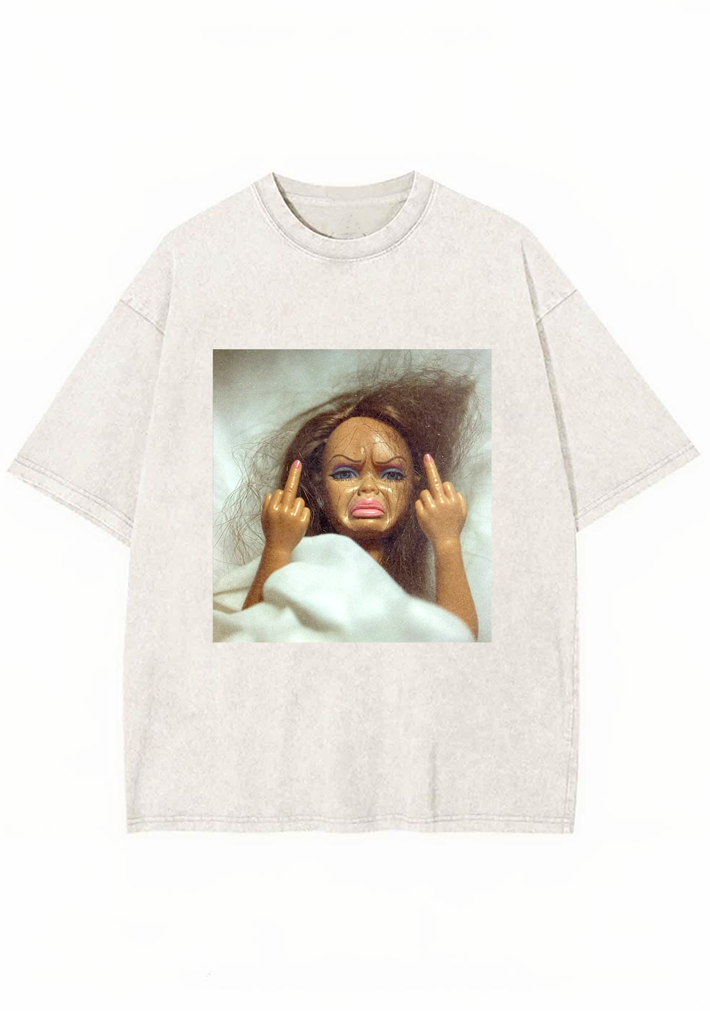 Vintage Grunge Bed Head Barbie Attitude Y2K Washed Tee
