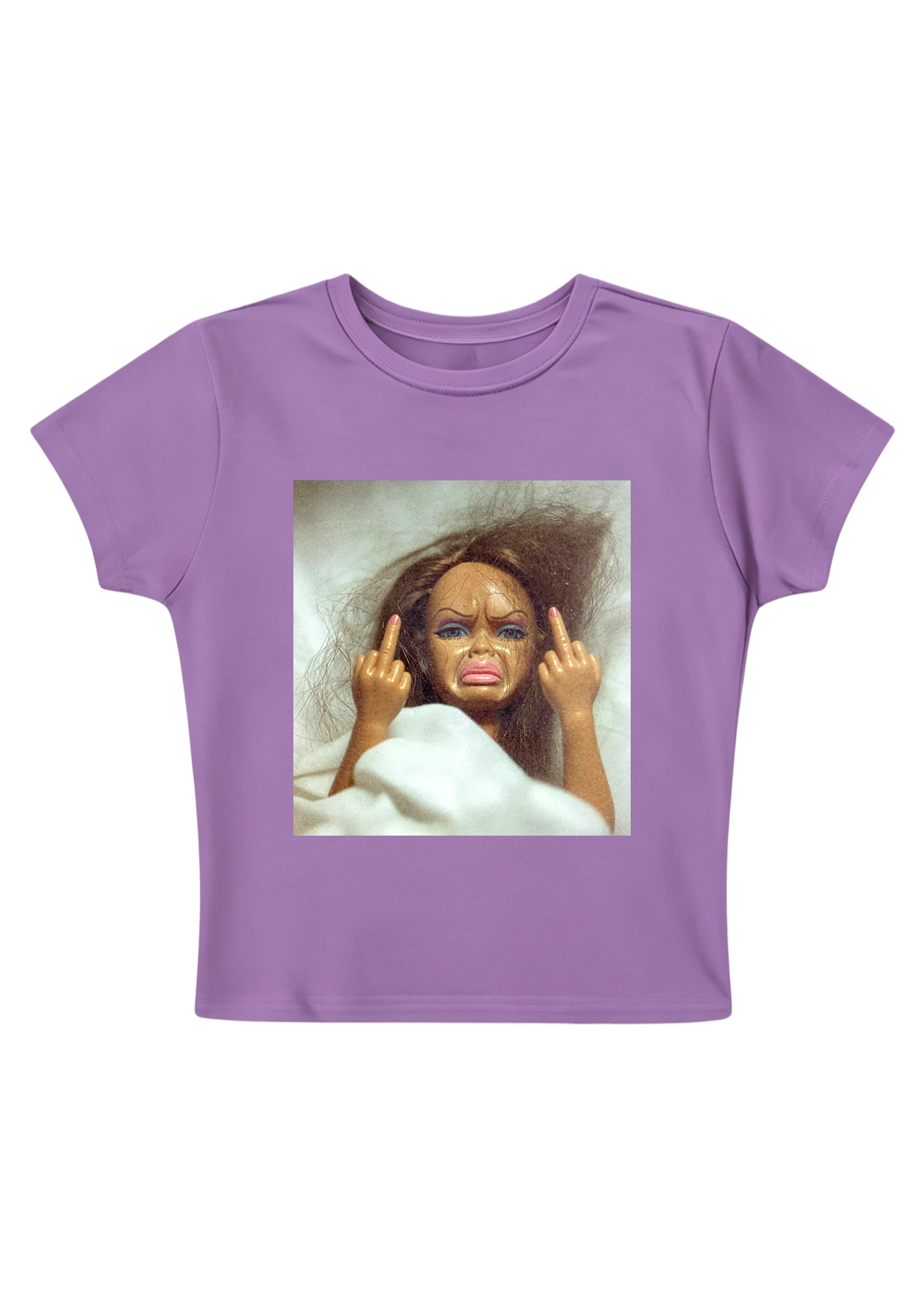  Vintage Grunge Bed Head Barbie Attitude Y2K Baby Tee