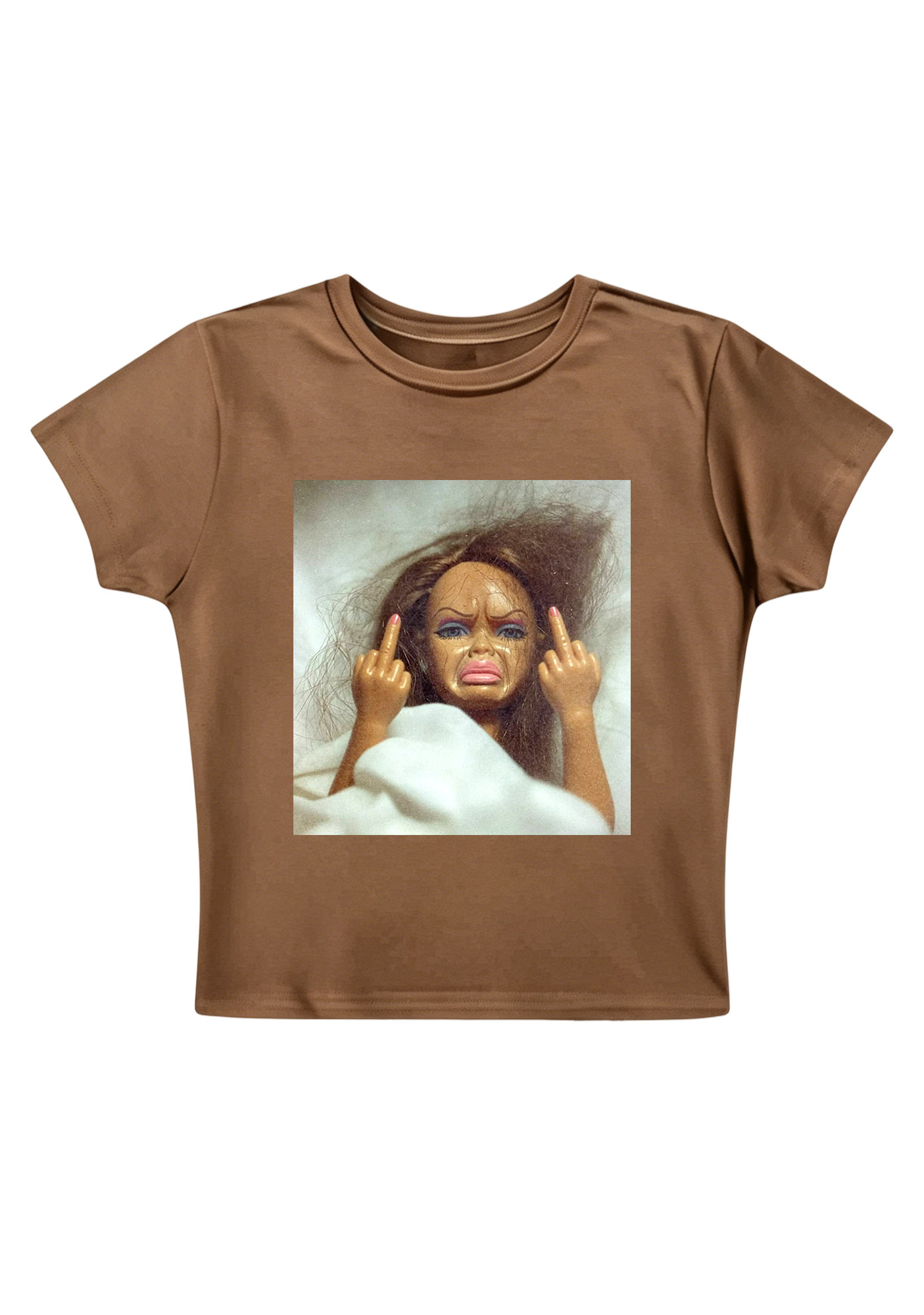  Vintage Grunge Bed Head Barbie Attitude Y2K Baby Tee