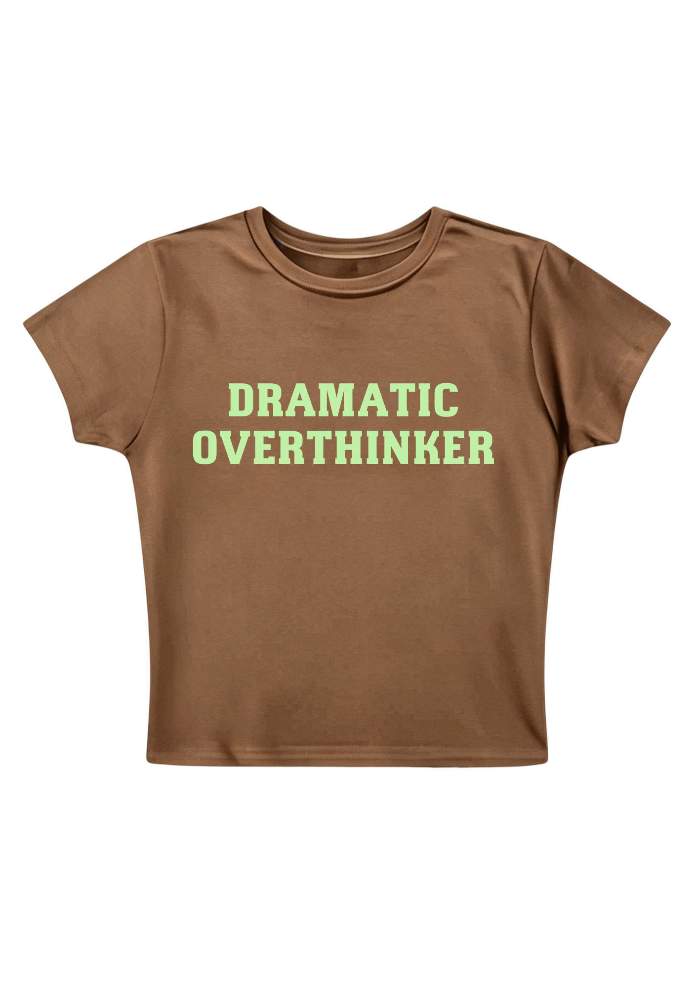 Dramatic Overthinker Y2K Baby Tee