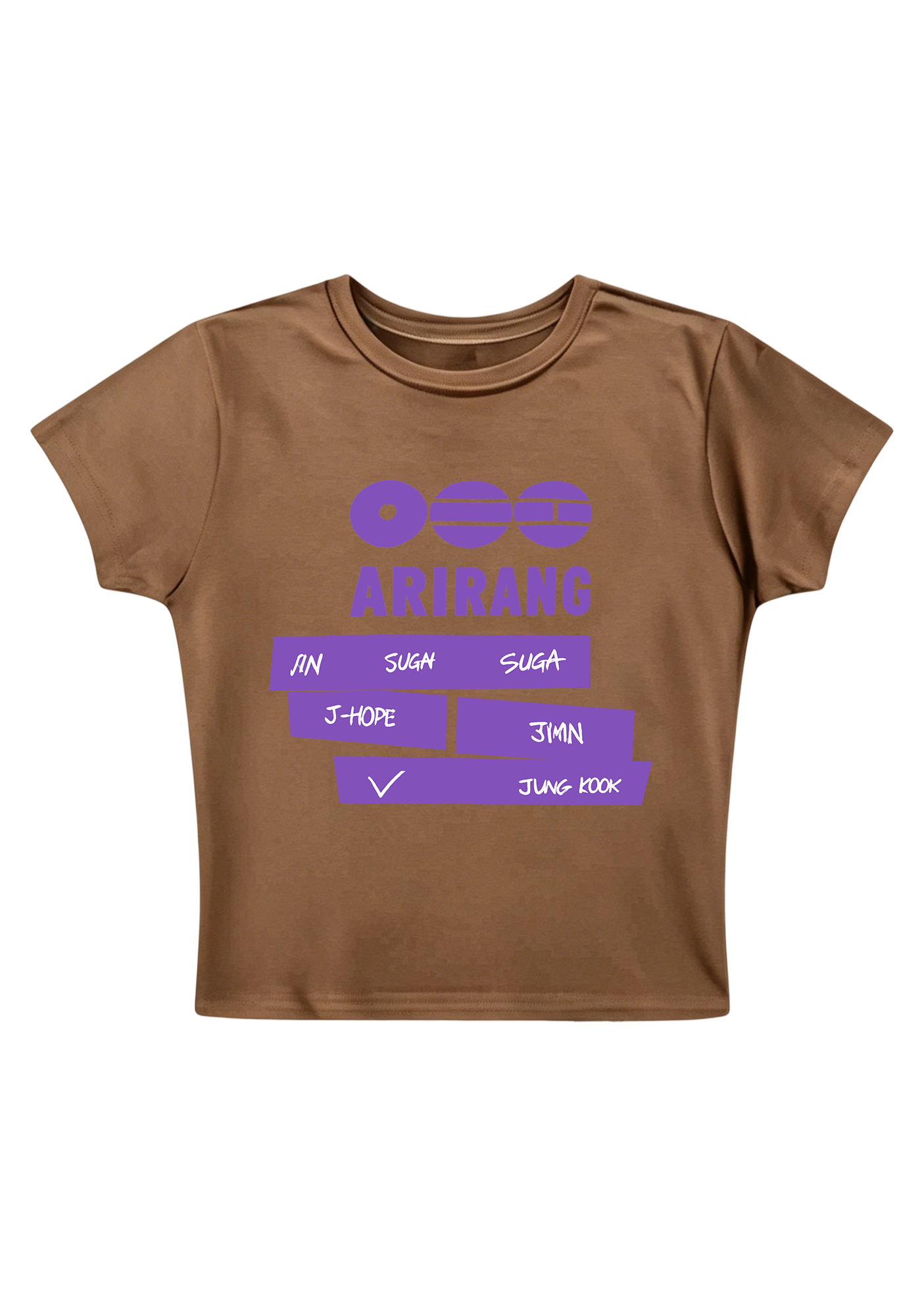 Arirang K-Pop Y2K Baby Tee