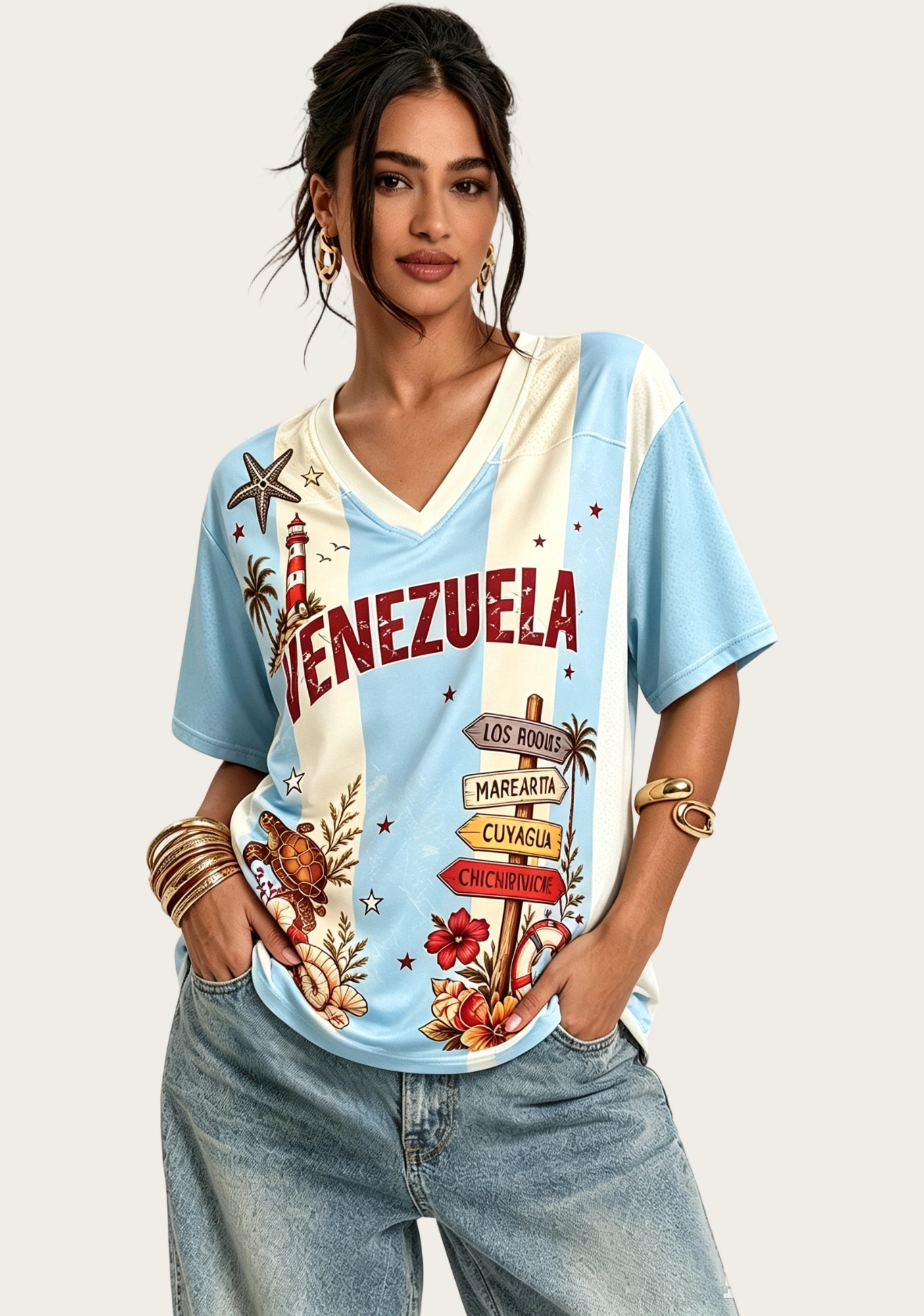 Venezuela Island Heritage Mesh Jersey Shirt