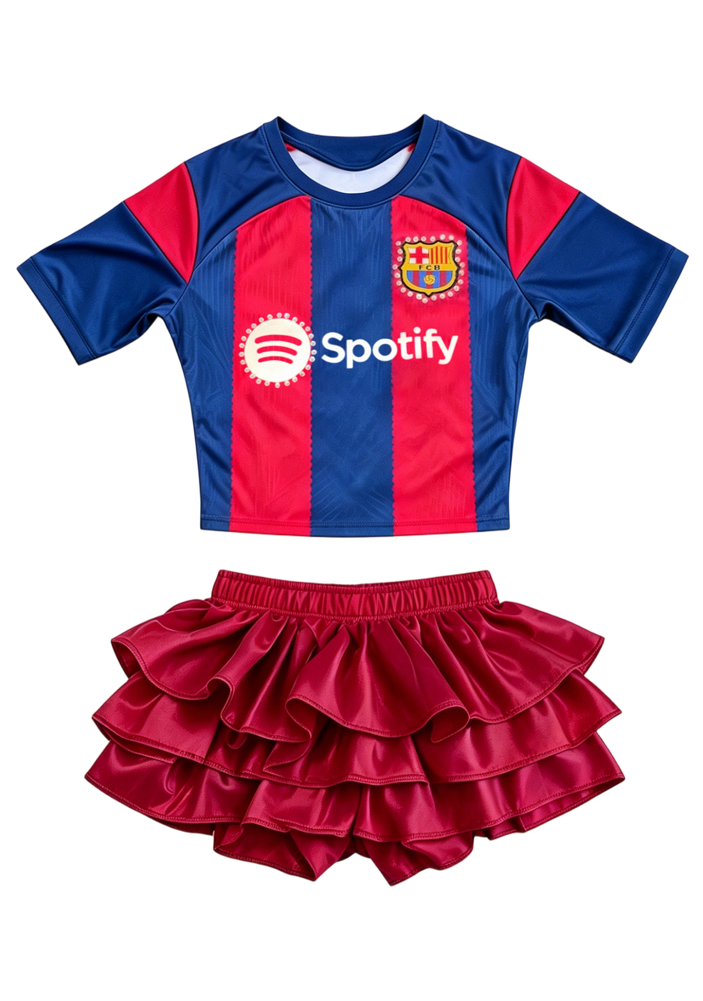 FC Barcelona Jersey Shirts and Mini dress Set