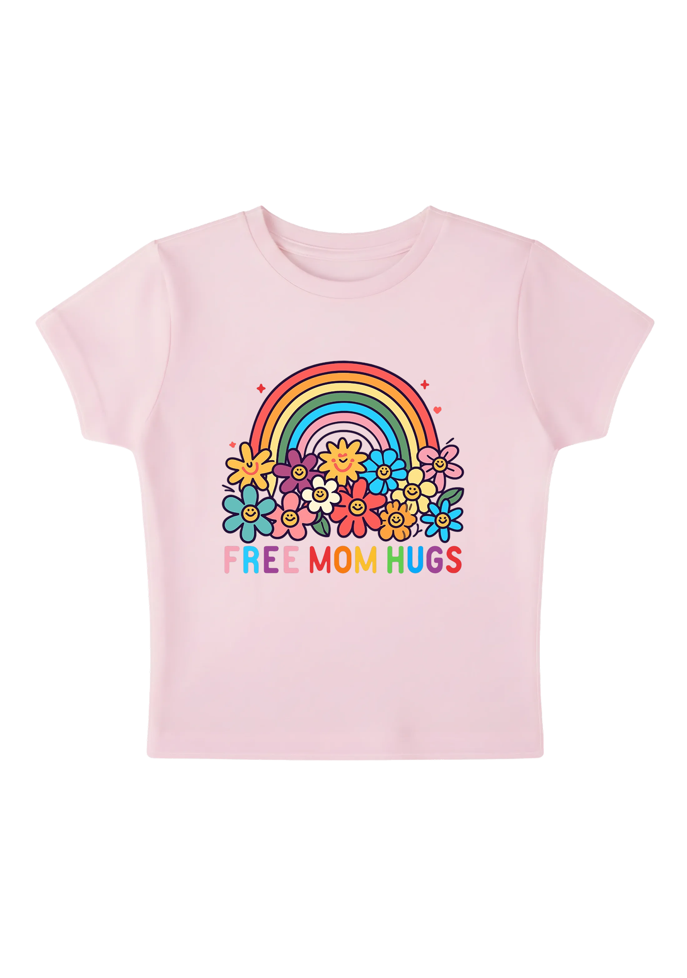 Free Mom Hugs Y2K Baby Tee