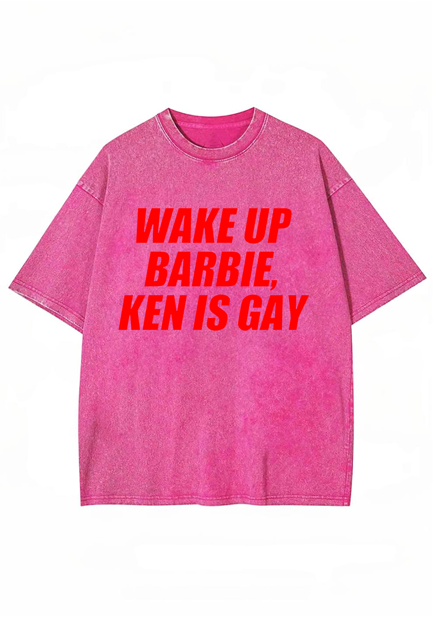 Wake Up Barbie Ken Is Gay Washed Tee