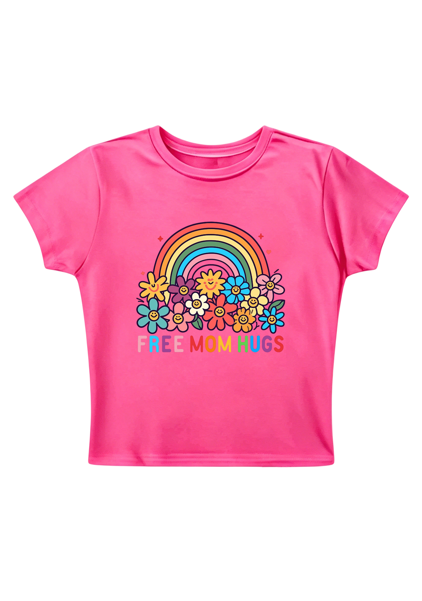Free Mom Hugs Y2K Baby Tee