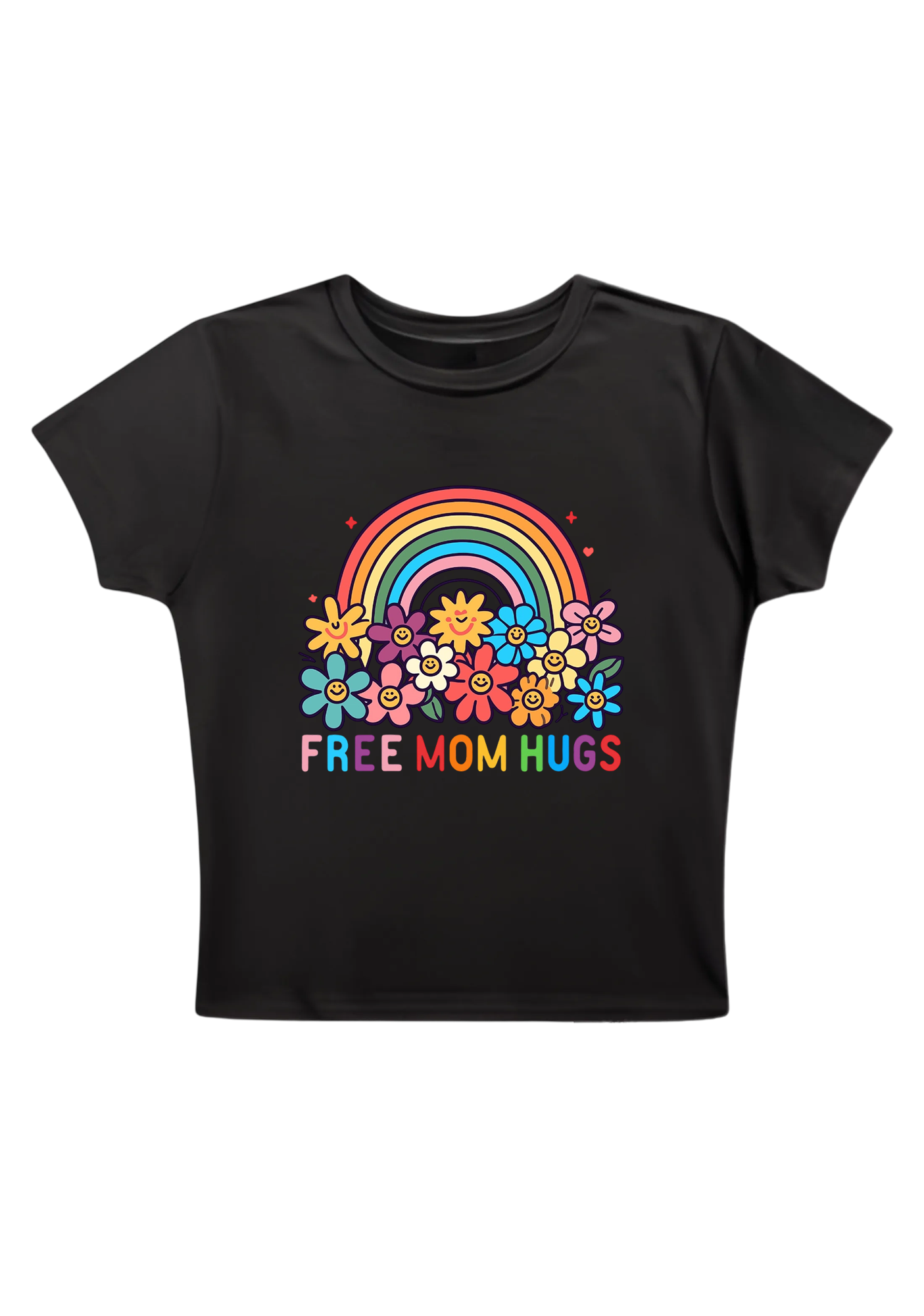 Free Mom Hugs Y2K Baby Tee