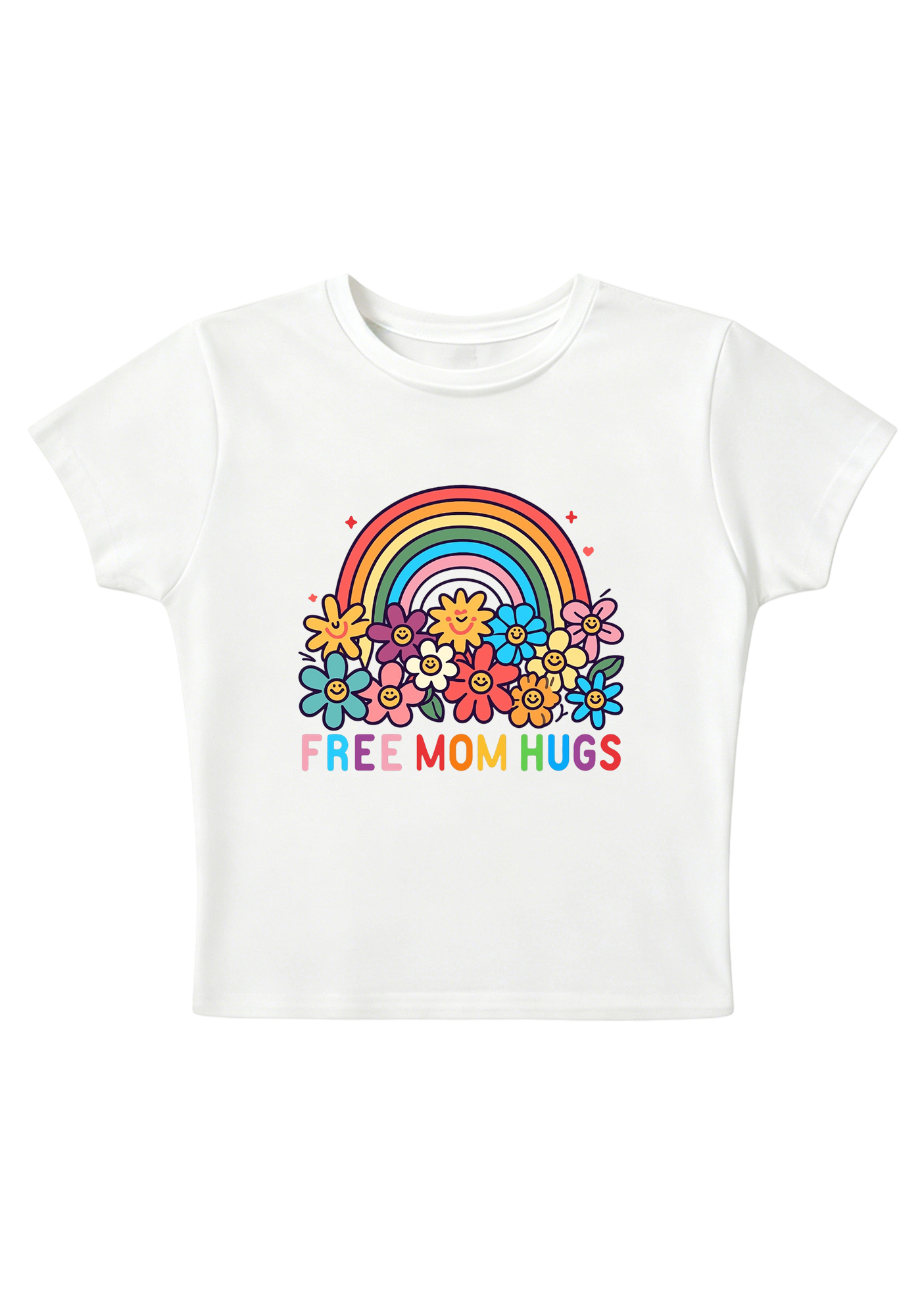 Free Mom Hugs Y2K Baby Tee