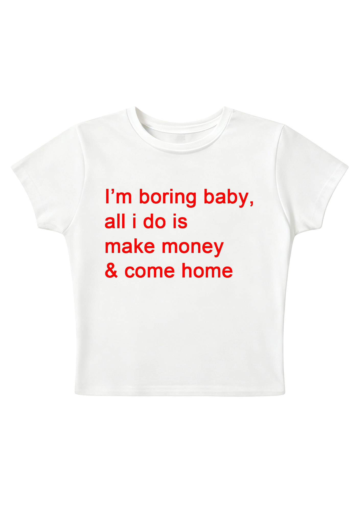 I'm Boring Baby Y2K Baby Tee