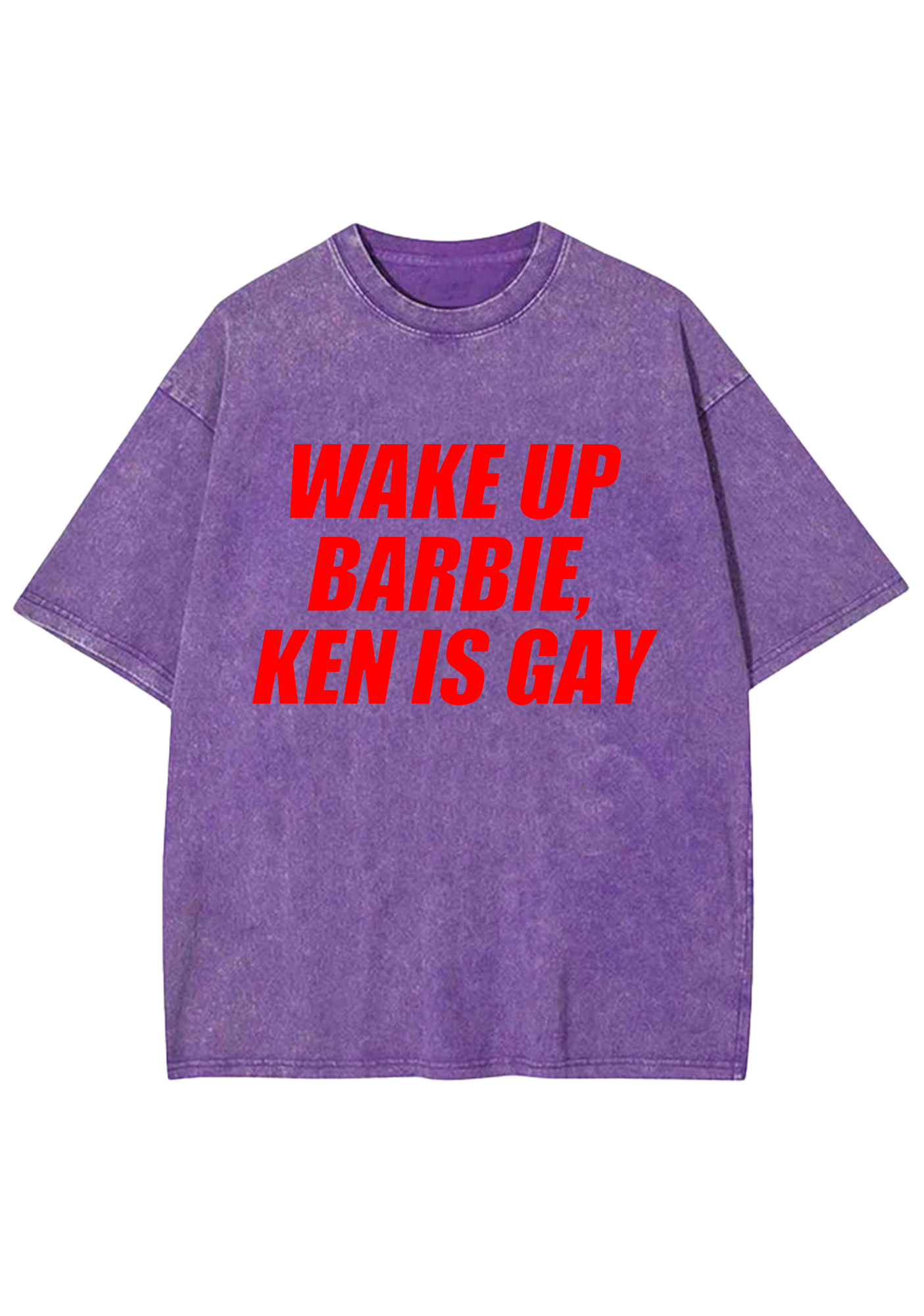 Wake Up Barbie Ken Is Gay Washed Tee