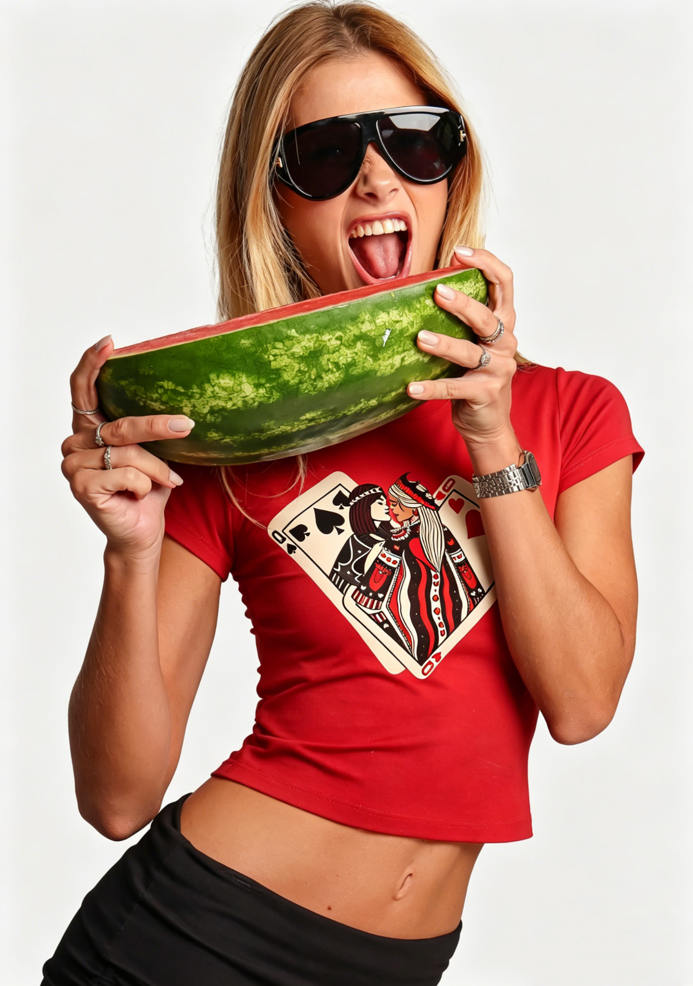 Queen & Queen Forever Y2K Baby Tee