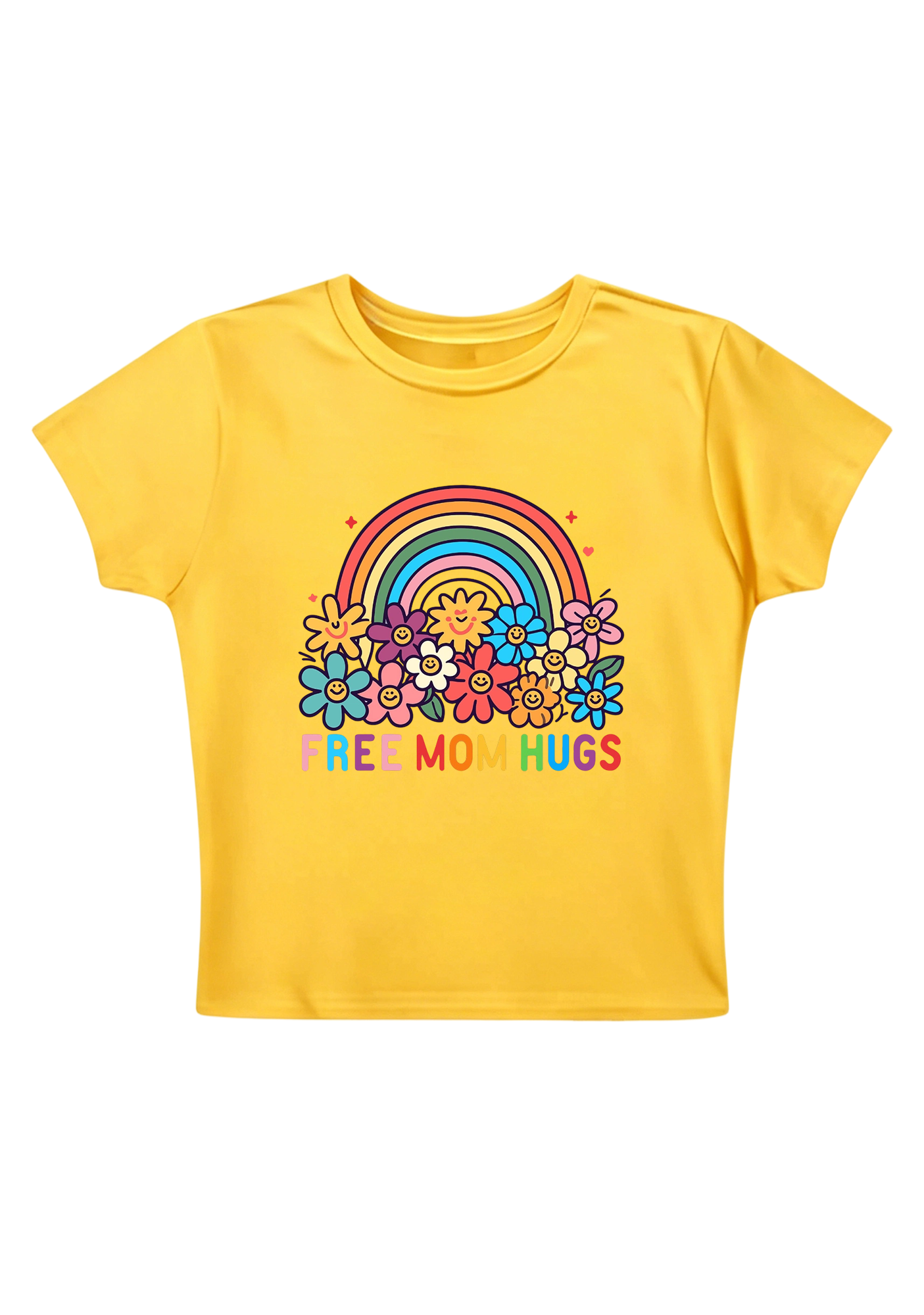 Free Mom Hugs Y2K Baby Tee