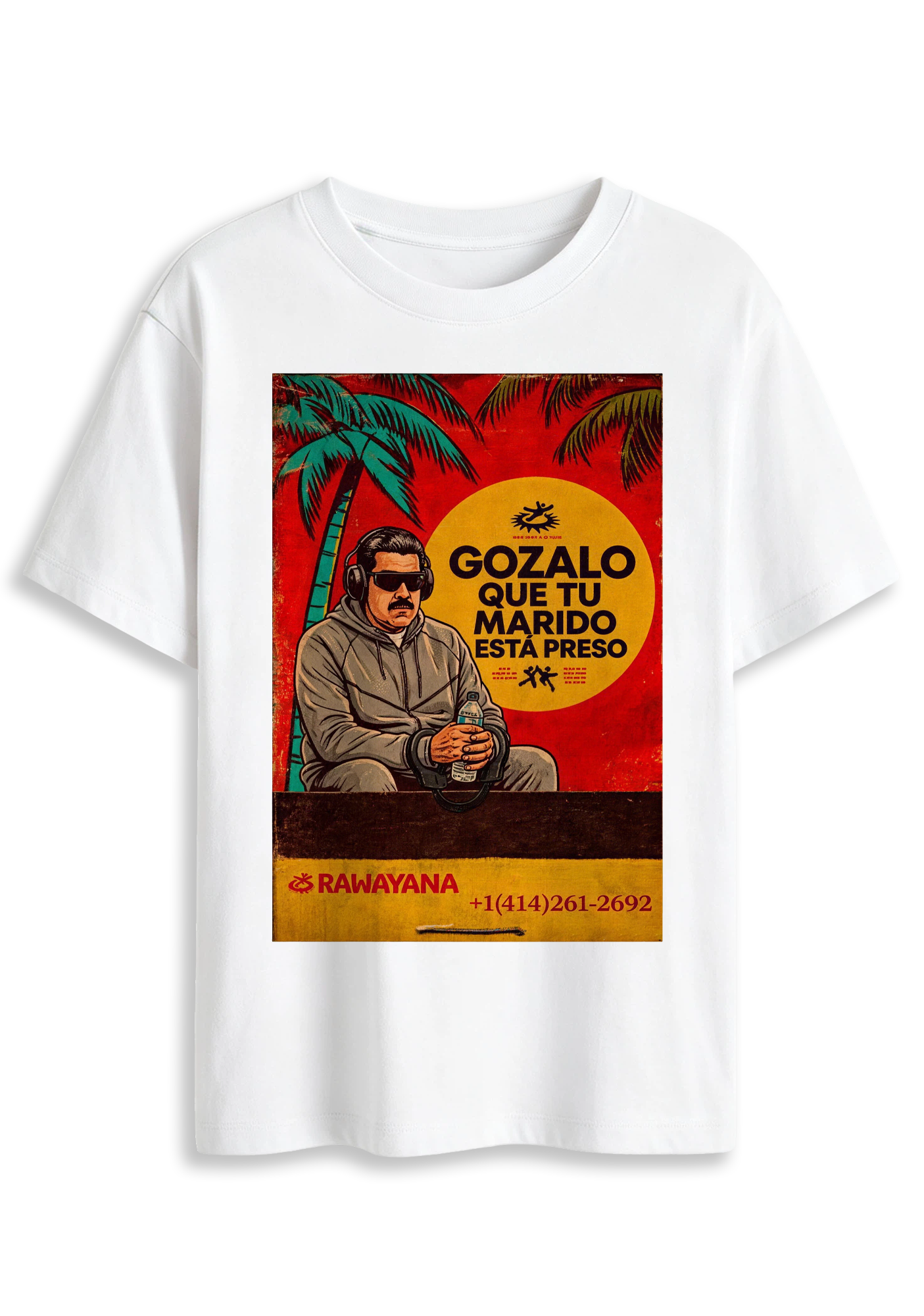 Gozalo Que Tu Marido Esta Preso Retro Music Graphic T-Shirt