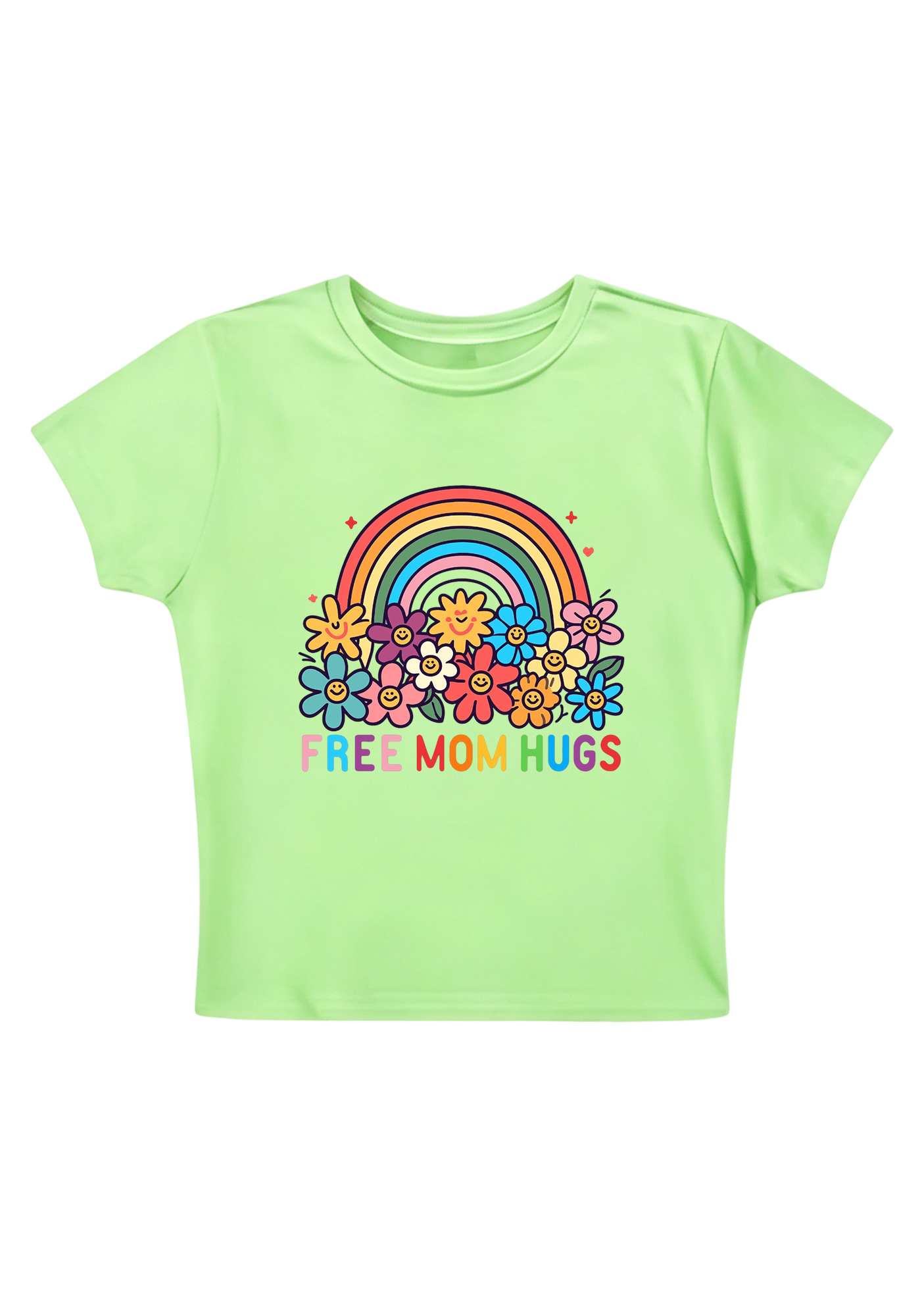 Free Mom Hugs Y2K Baby Tee