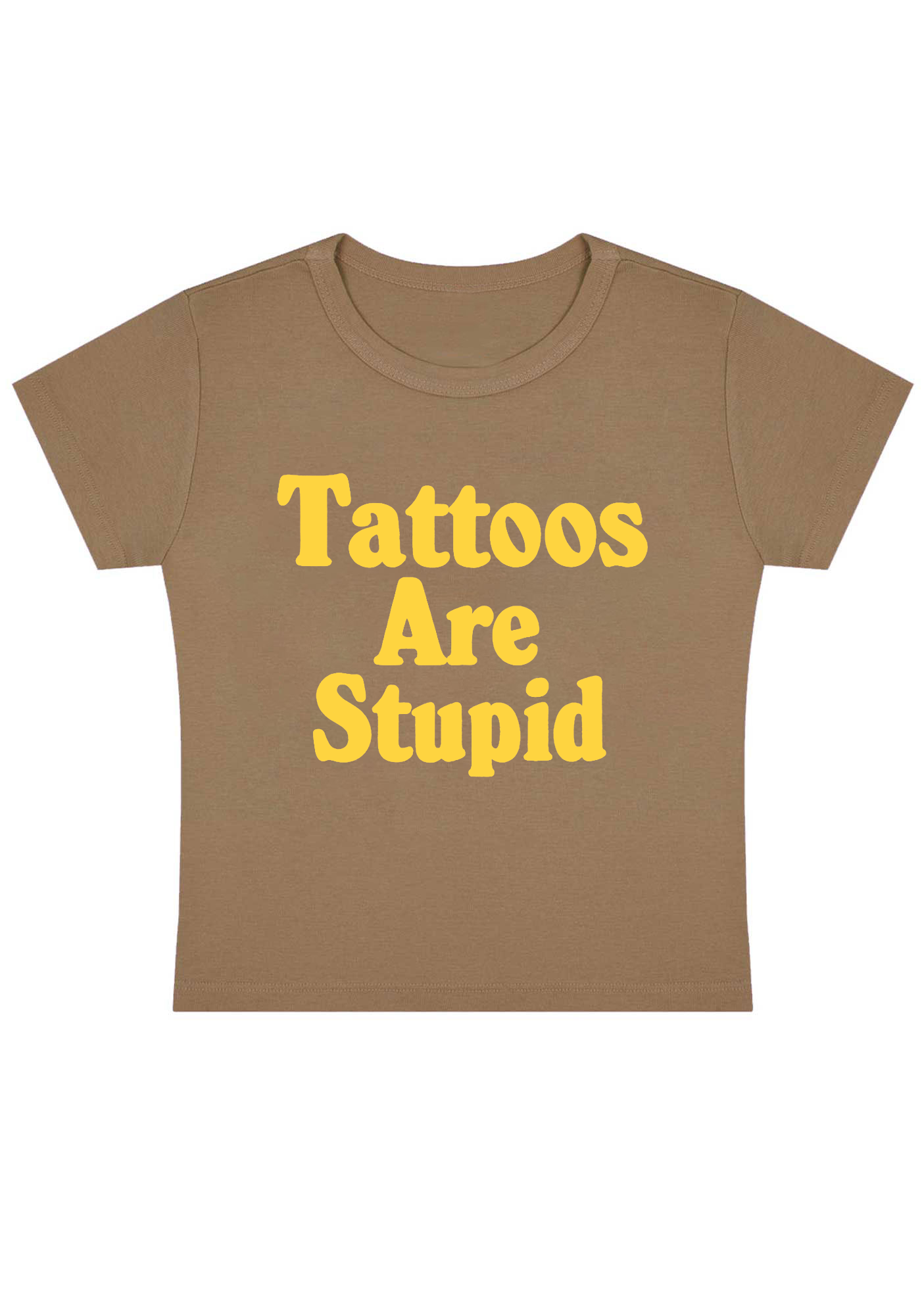 Tattoos Are Stupid Y2K Baby Tee