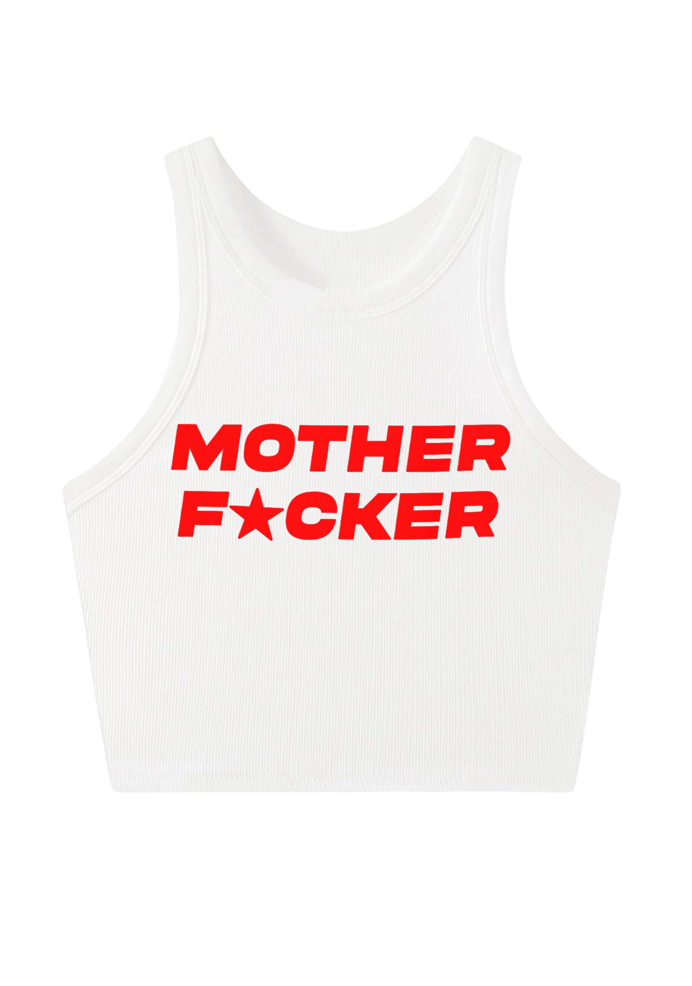 Mother Fxxker Y2K Crop Tank Top