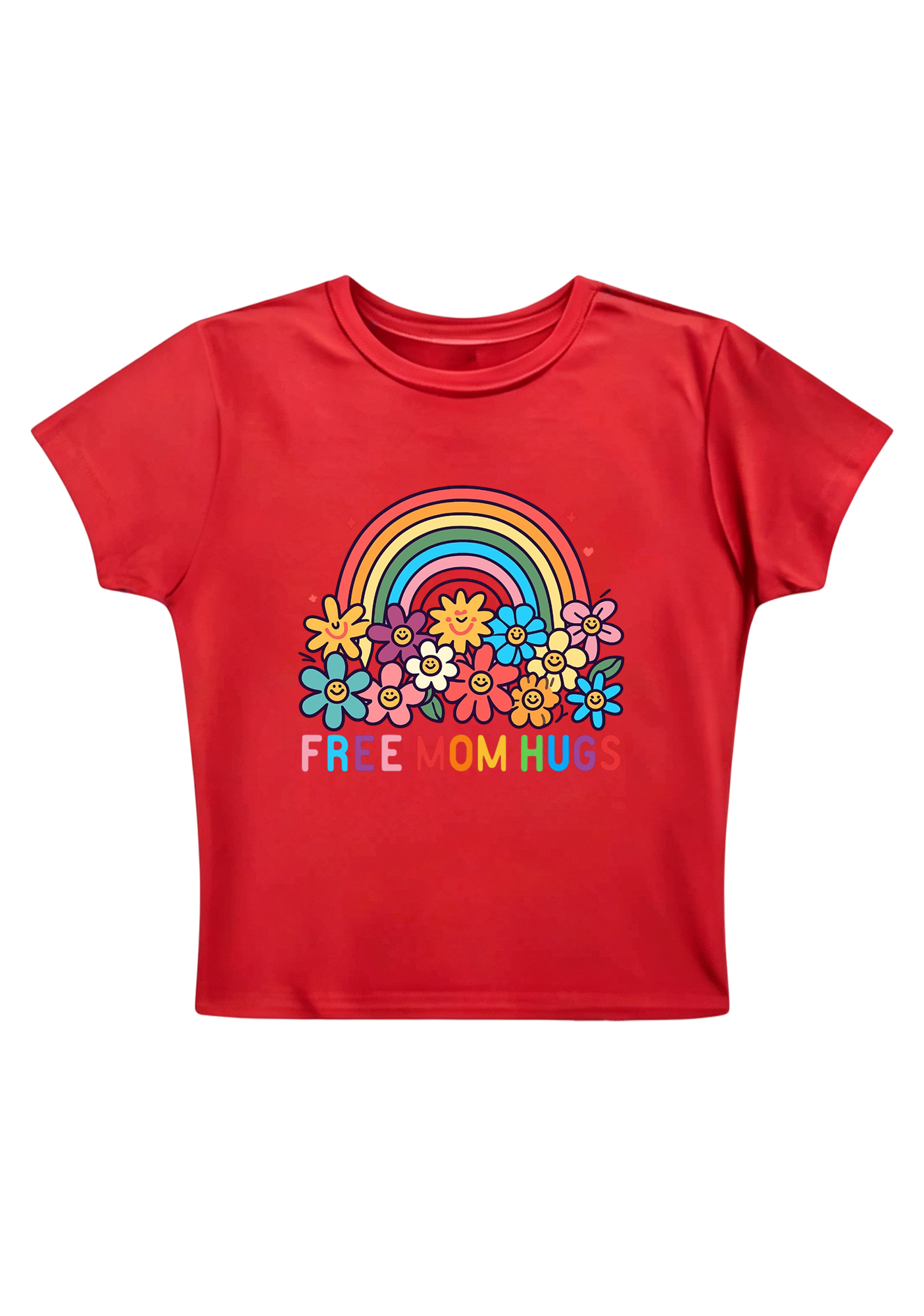 Free Mom Hugs Y2K Baby Tee