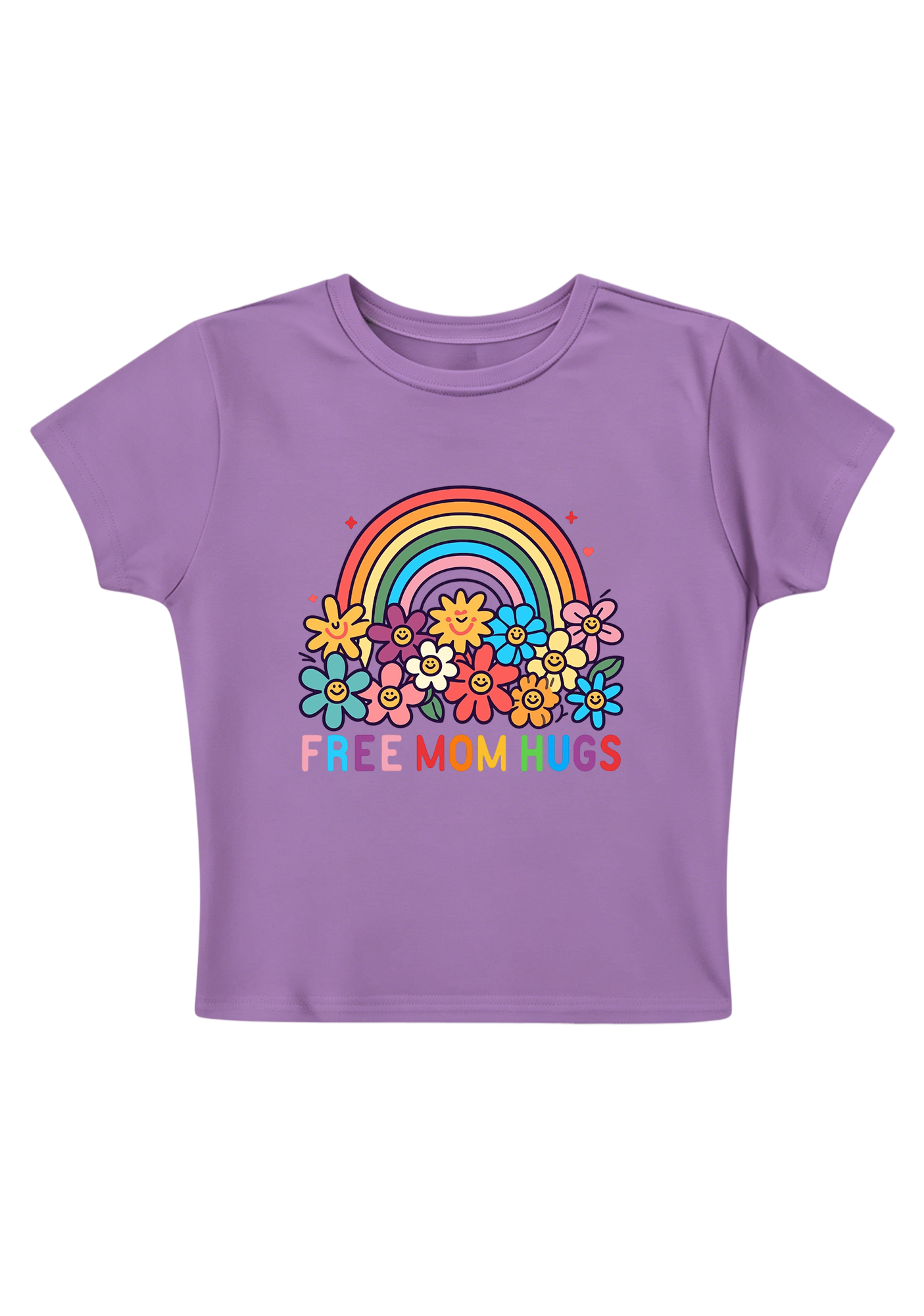 Free Mom Hugs Y2K Baby Tee