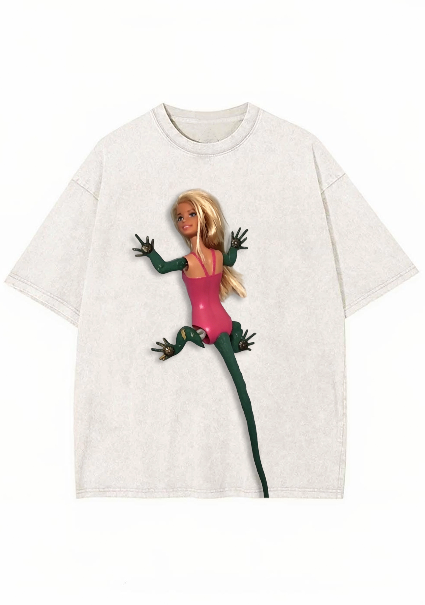 Weird Lizard Barbie Hybrid Doll Washed Tee