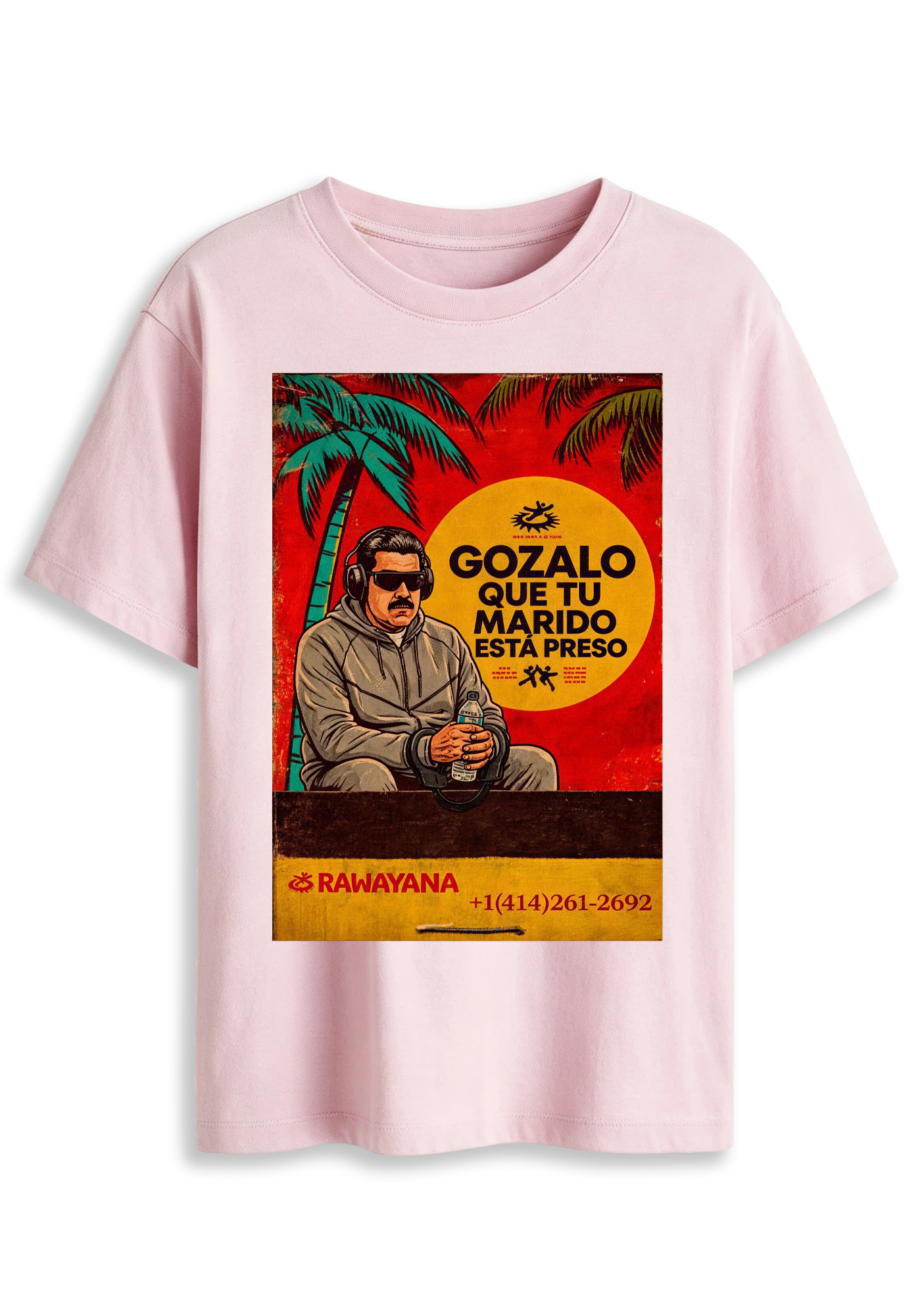 Gozalo Que Tu Marido Esta Preso Retro Music Graphic T-Shirt
