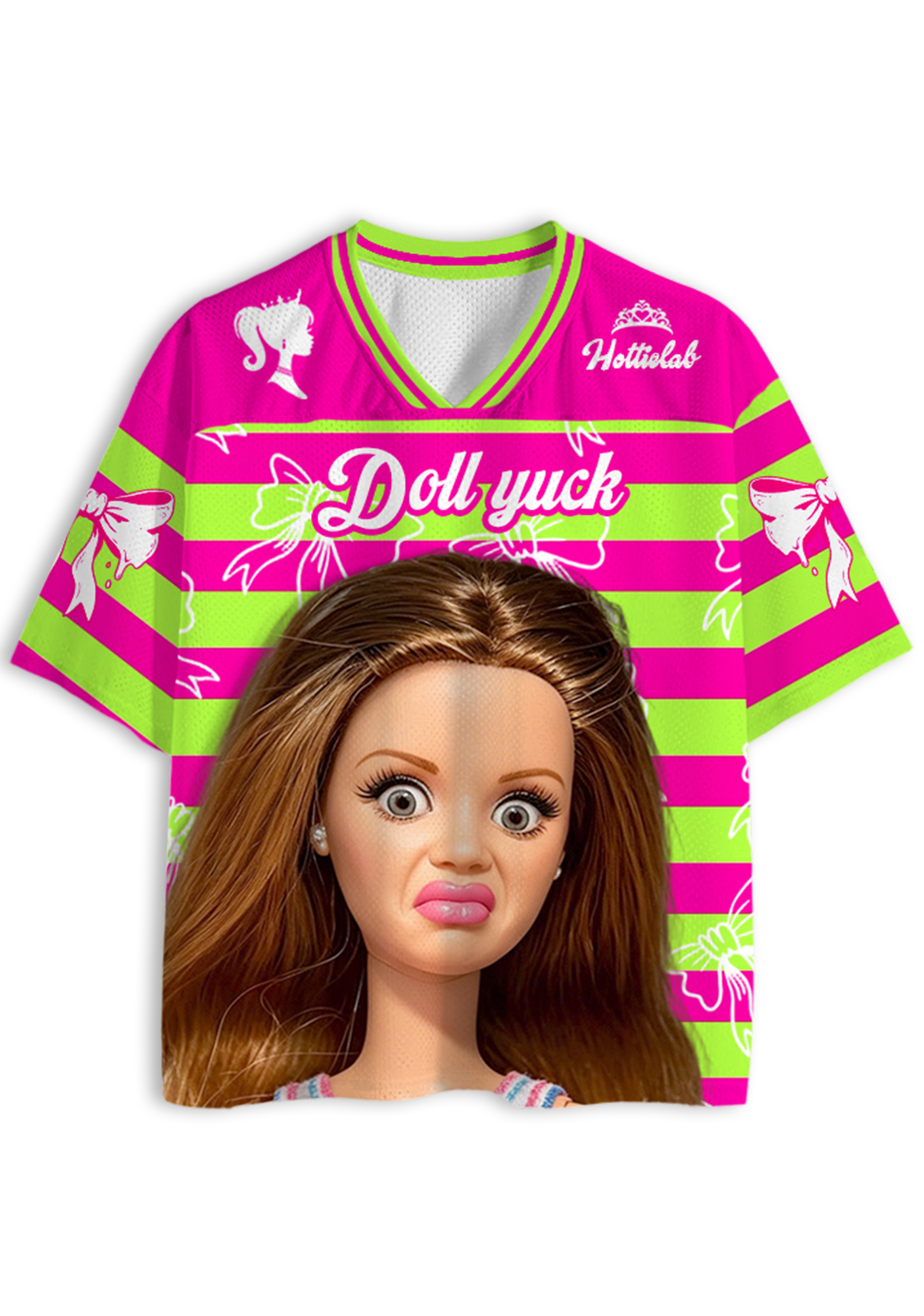 Doll Yuck Disgusted Barbie Meme Jersey Shirts
