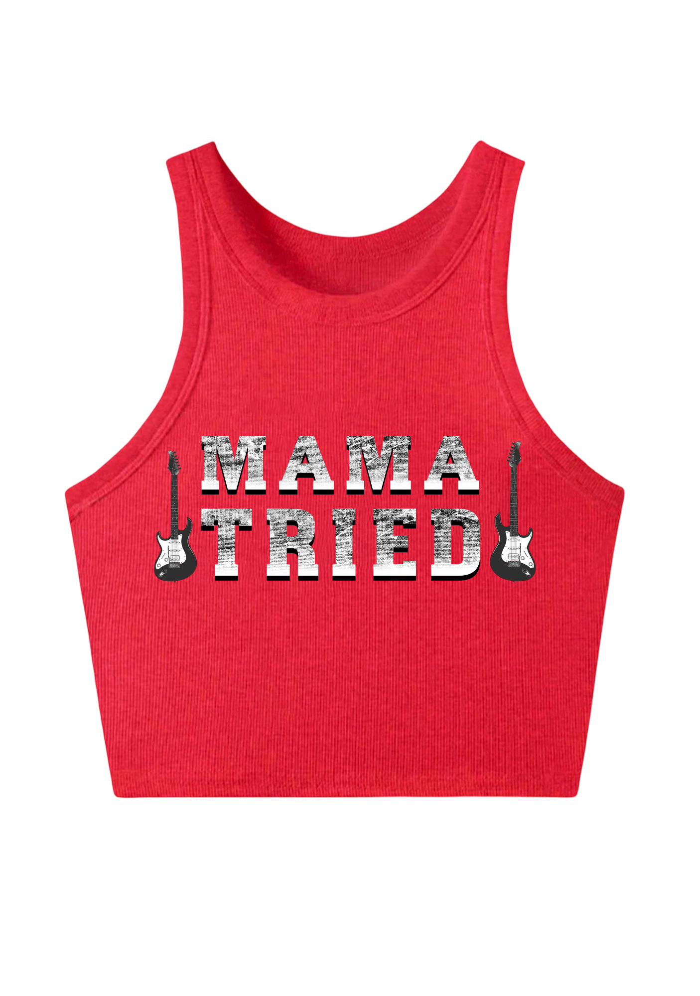 Mama Tried Y2K Crop Tank Top