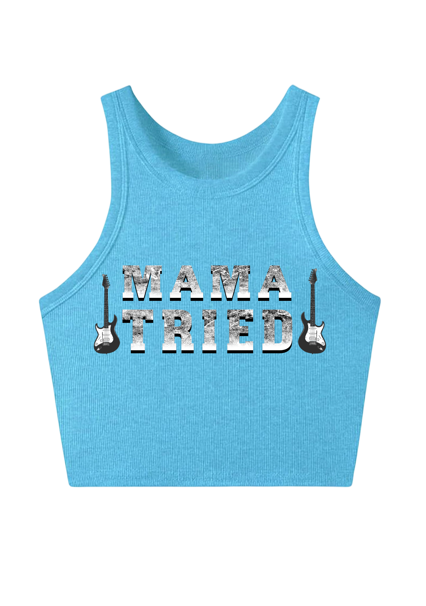 Mama Tried Y2K Crop Tank Top