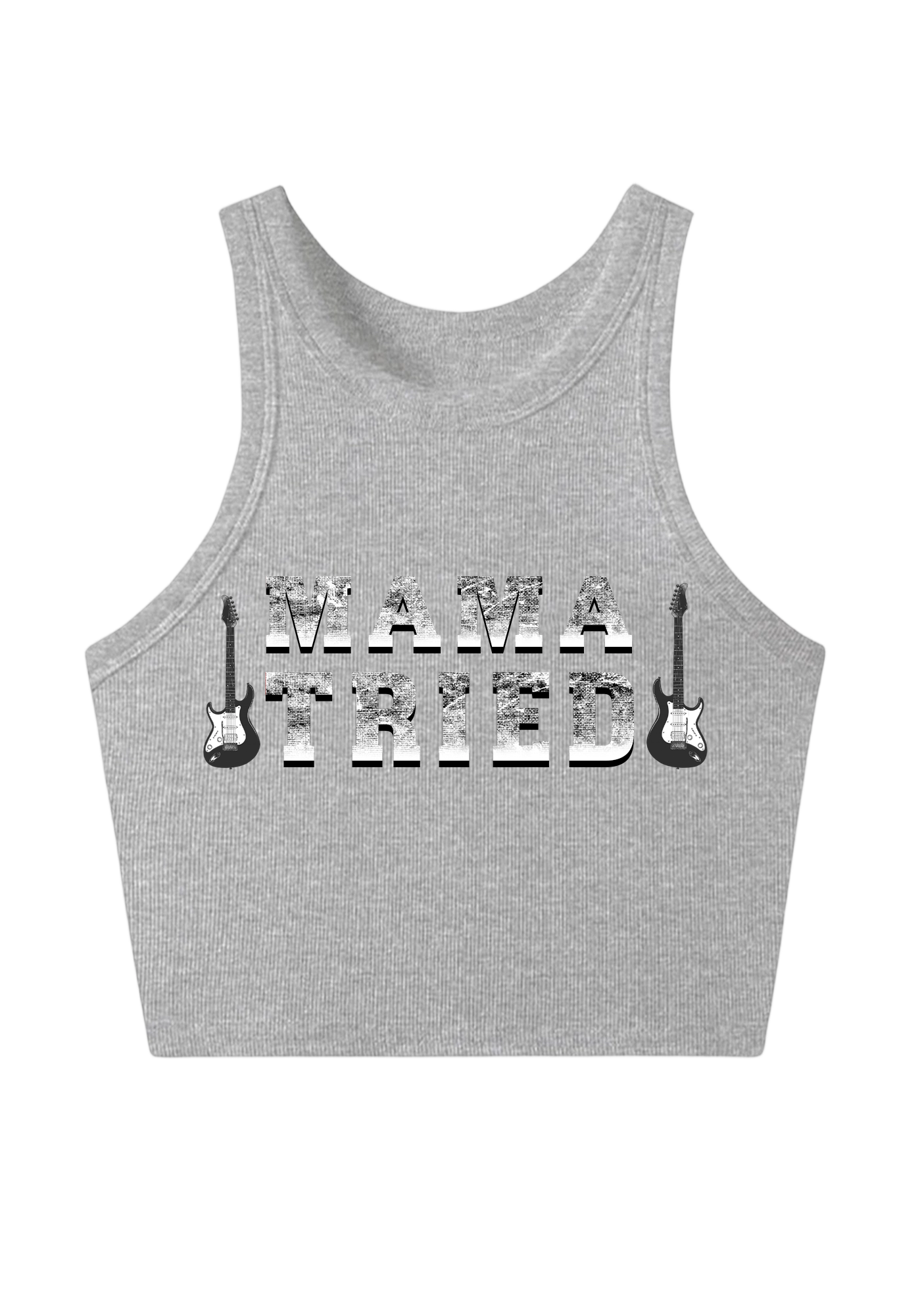 Mama Tried Y2K Crop Tank Top