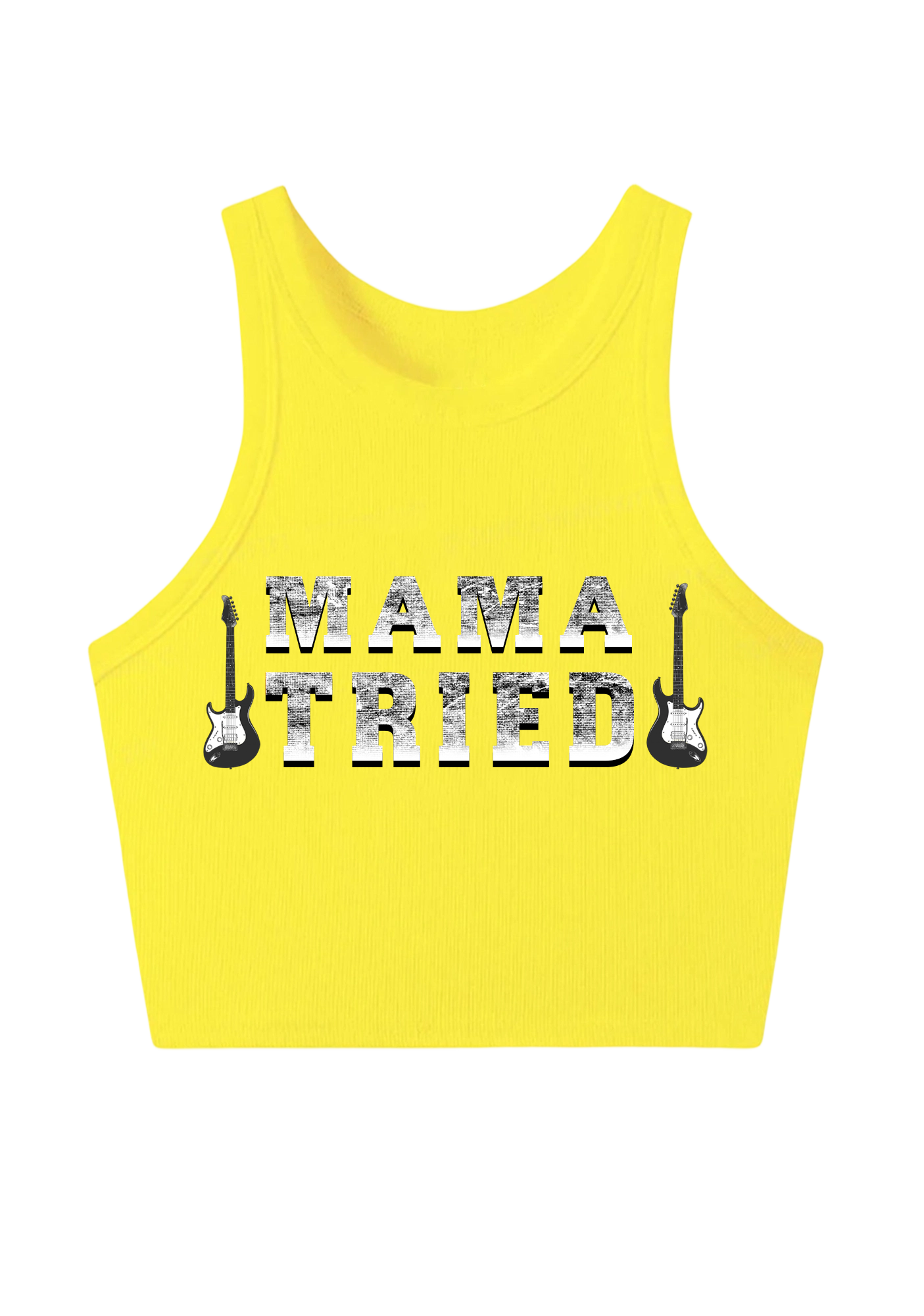 Mama Tried Y2K Crop Tank Top