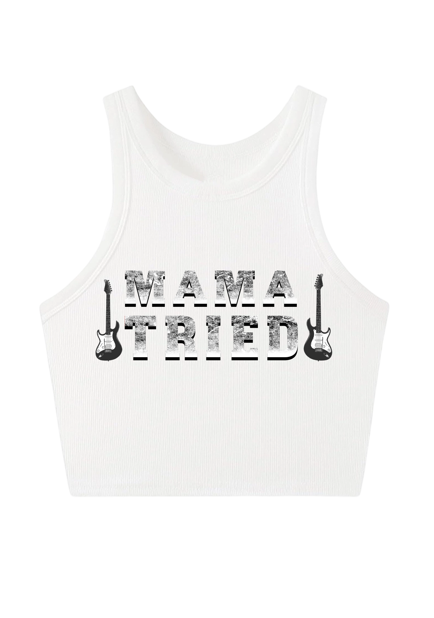 Mama Tried Y2K Crop Tank Top