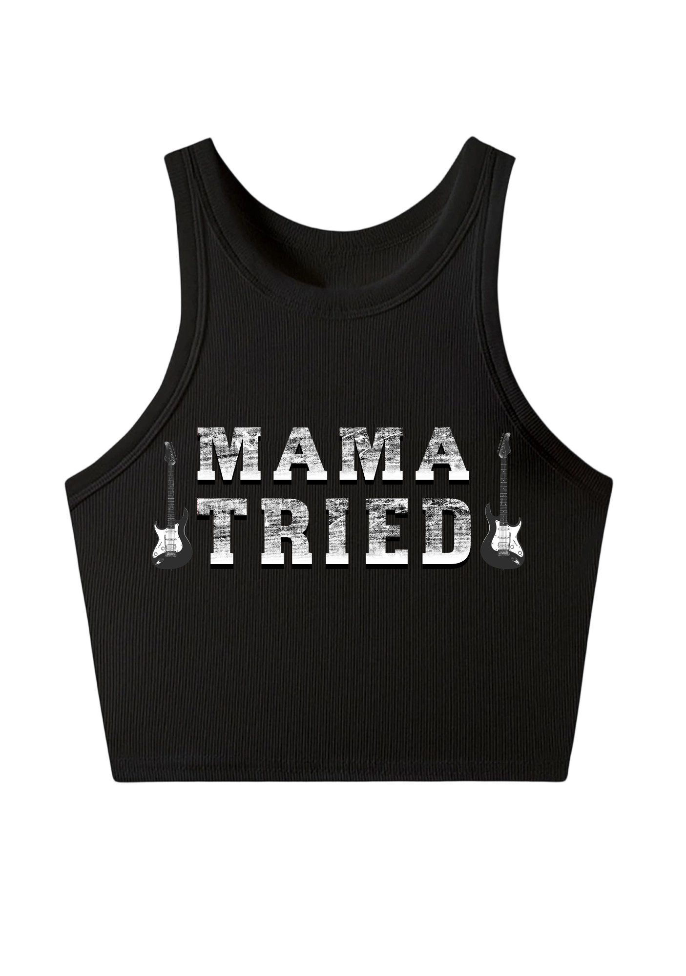 Mama Tried Y2K Crop Tank Top