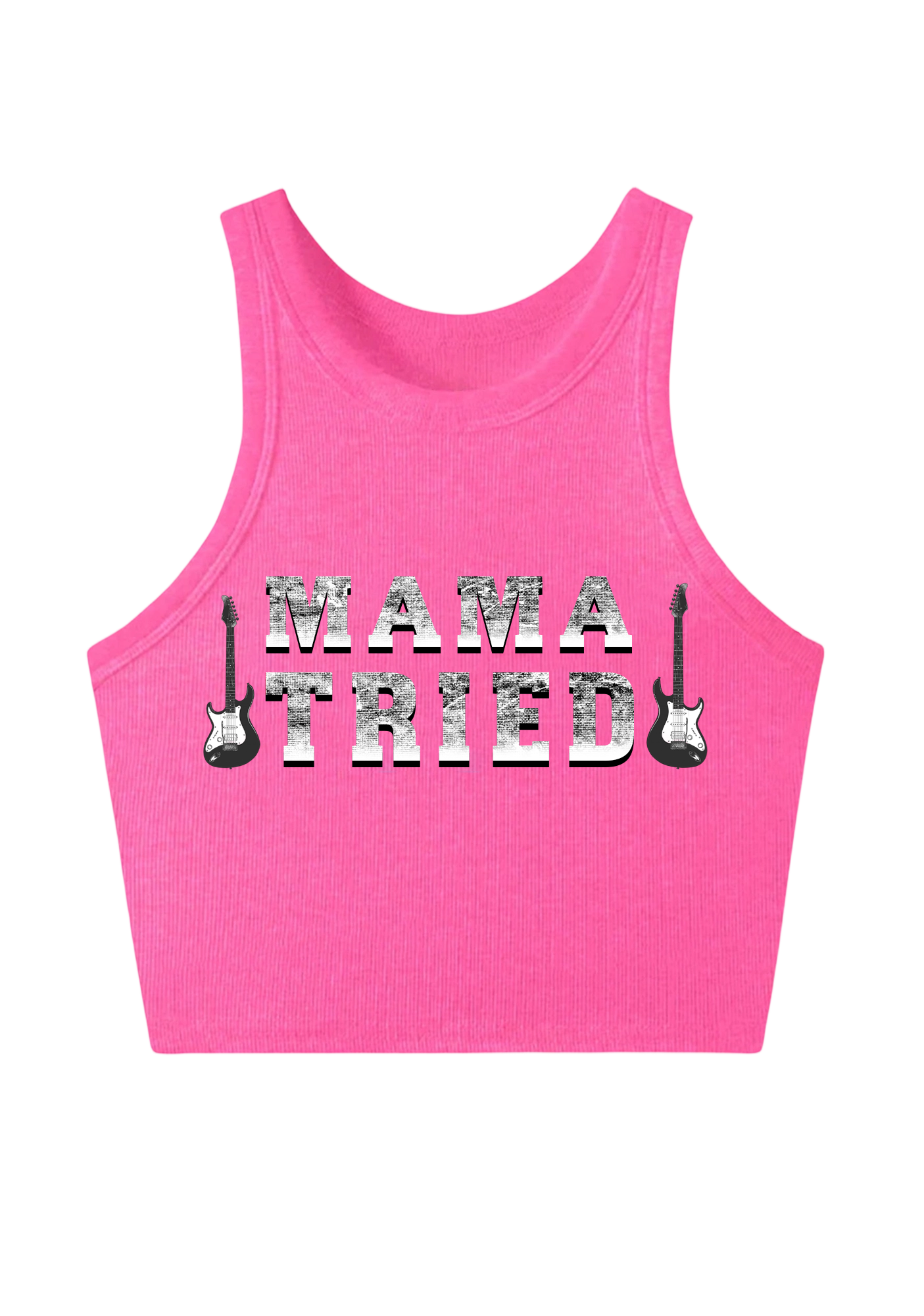 Mama Tried Y2K Crop Tank Top