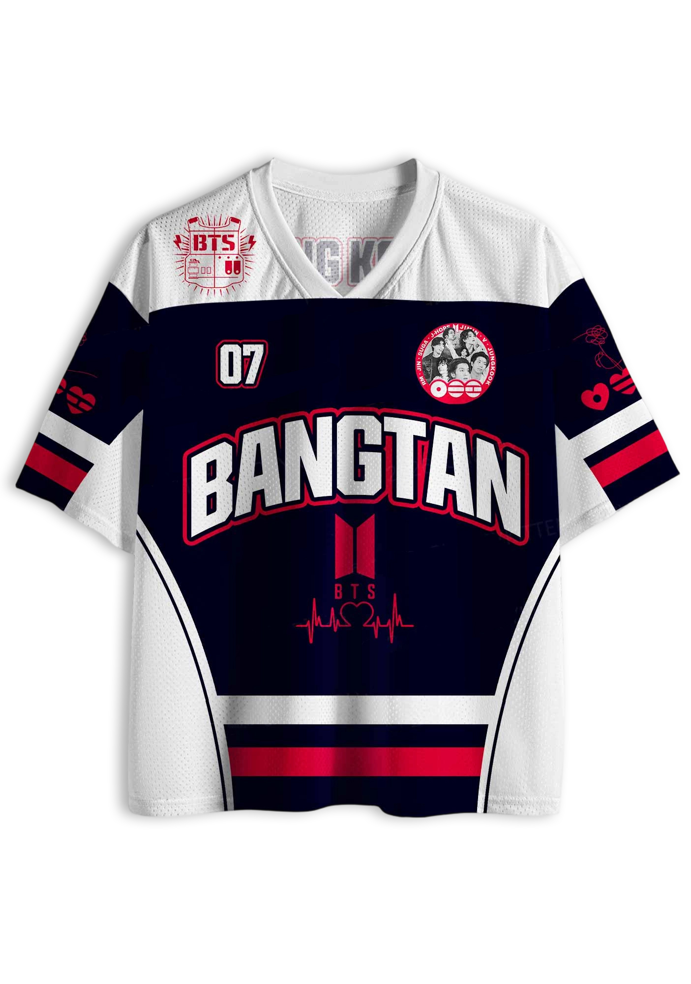 BTS Army Fan Mesh Jersey Shirt